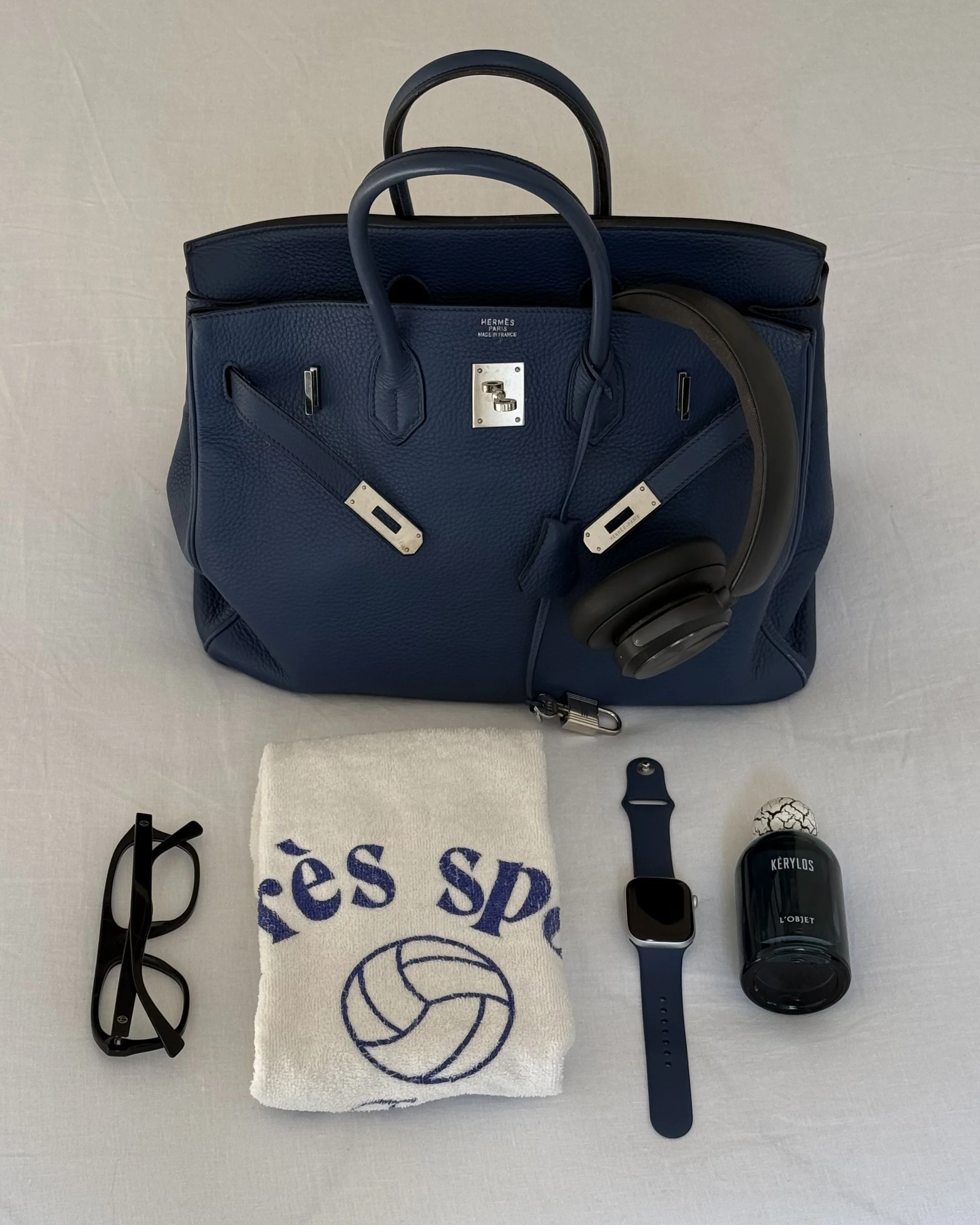 Hermès 2008 Bleu de Prusse Togo Birkin 35