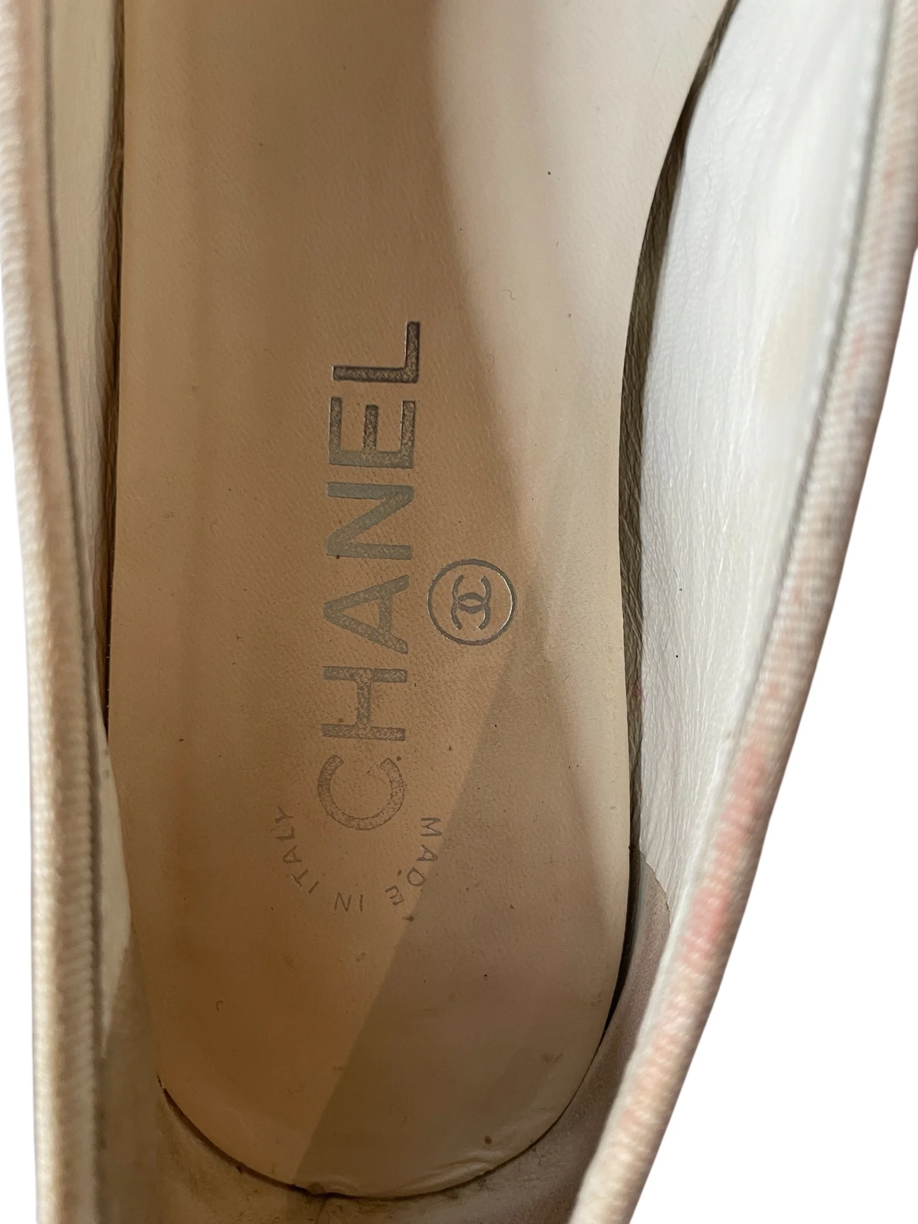 Chanel Bi-color Beige Ballet Flats.7.JPG