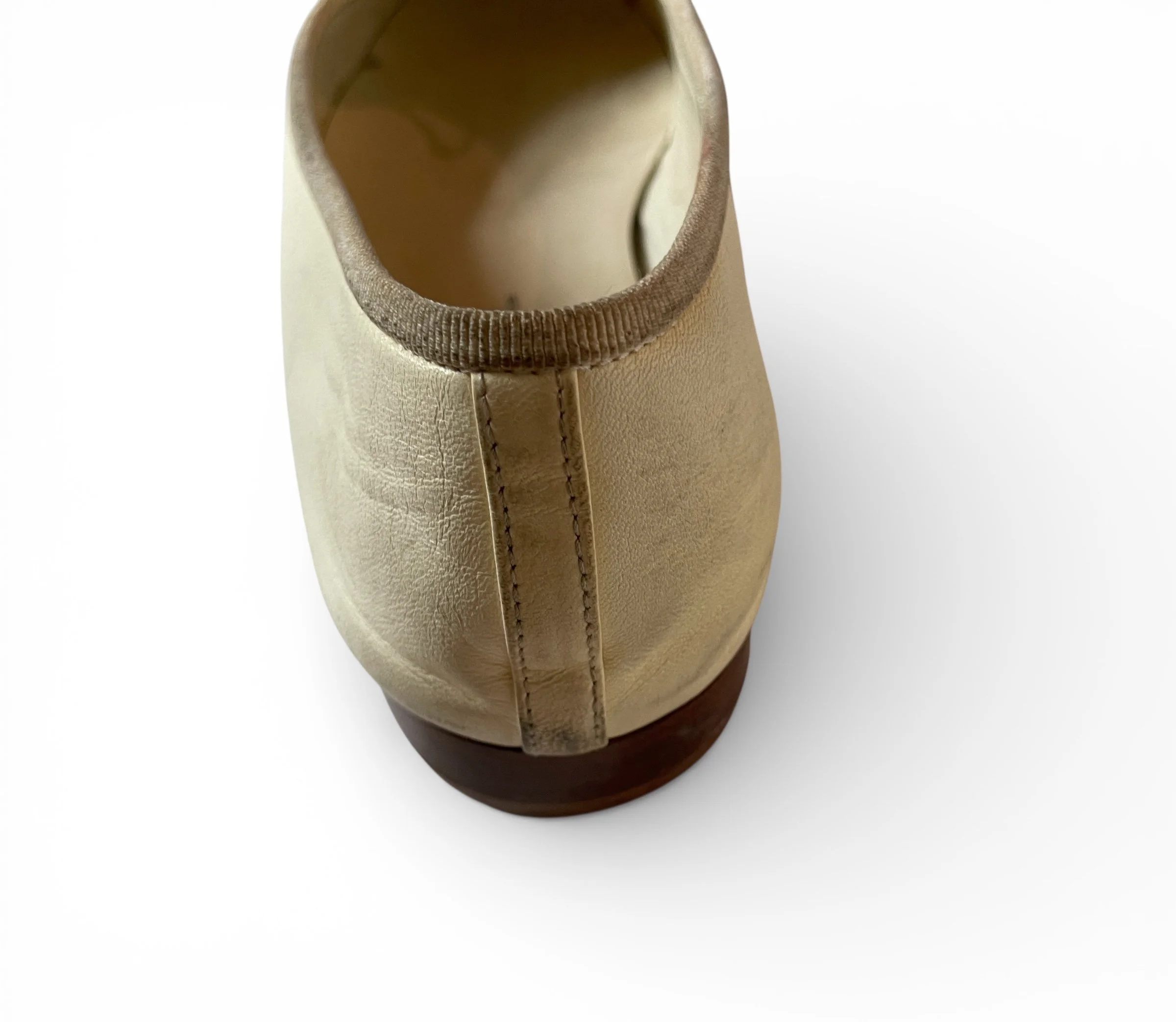 Chanel Bi-color Beige Ballet Flats.10.JPG