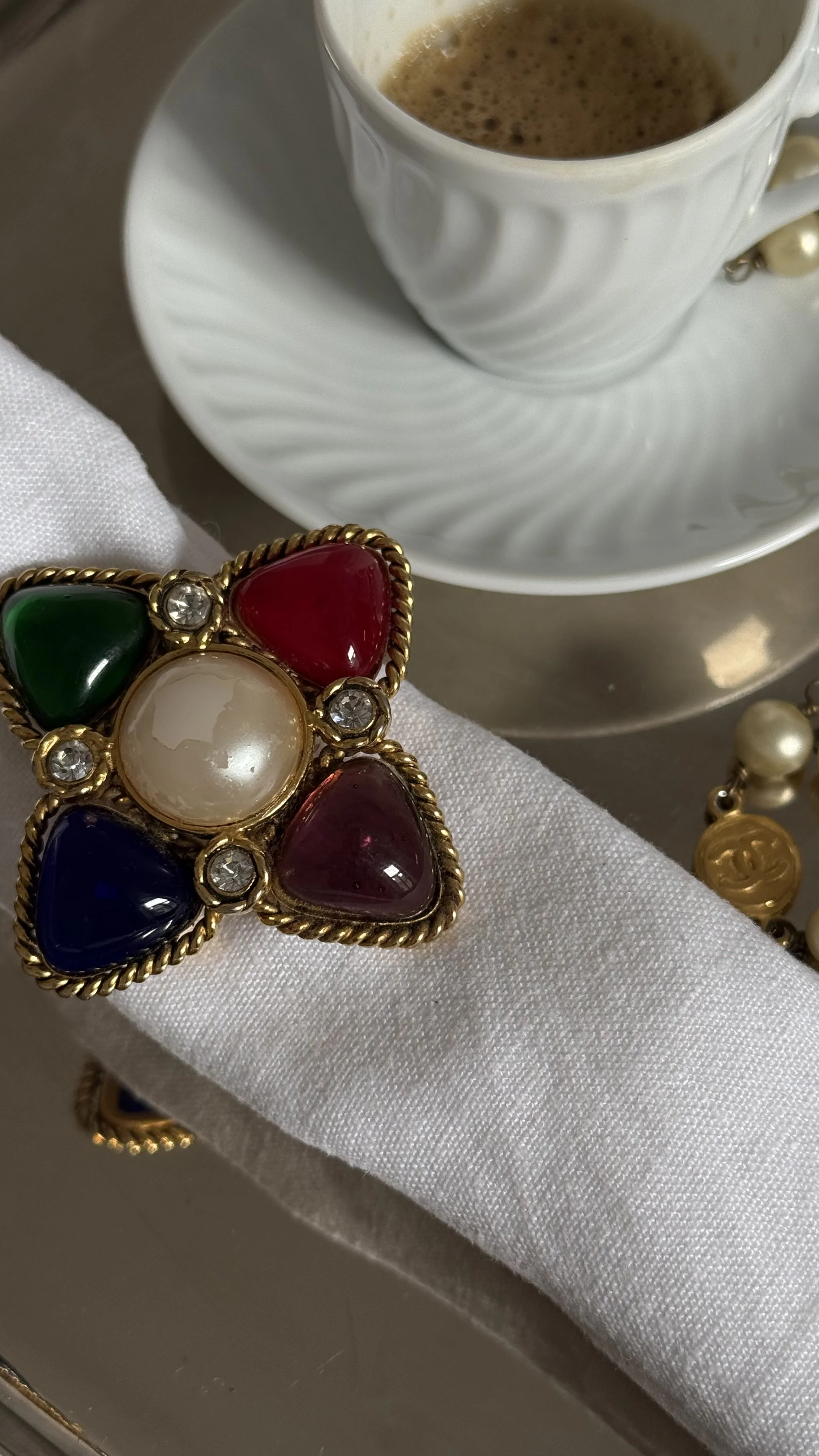 Chanel Vintage Gripoix Brooch — Mia Luxury Vintage