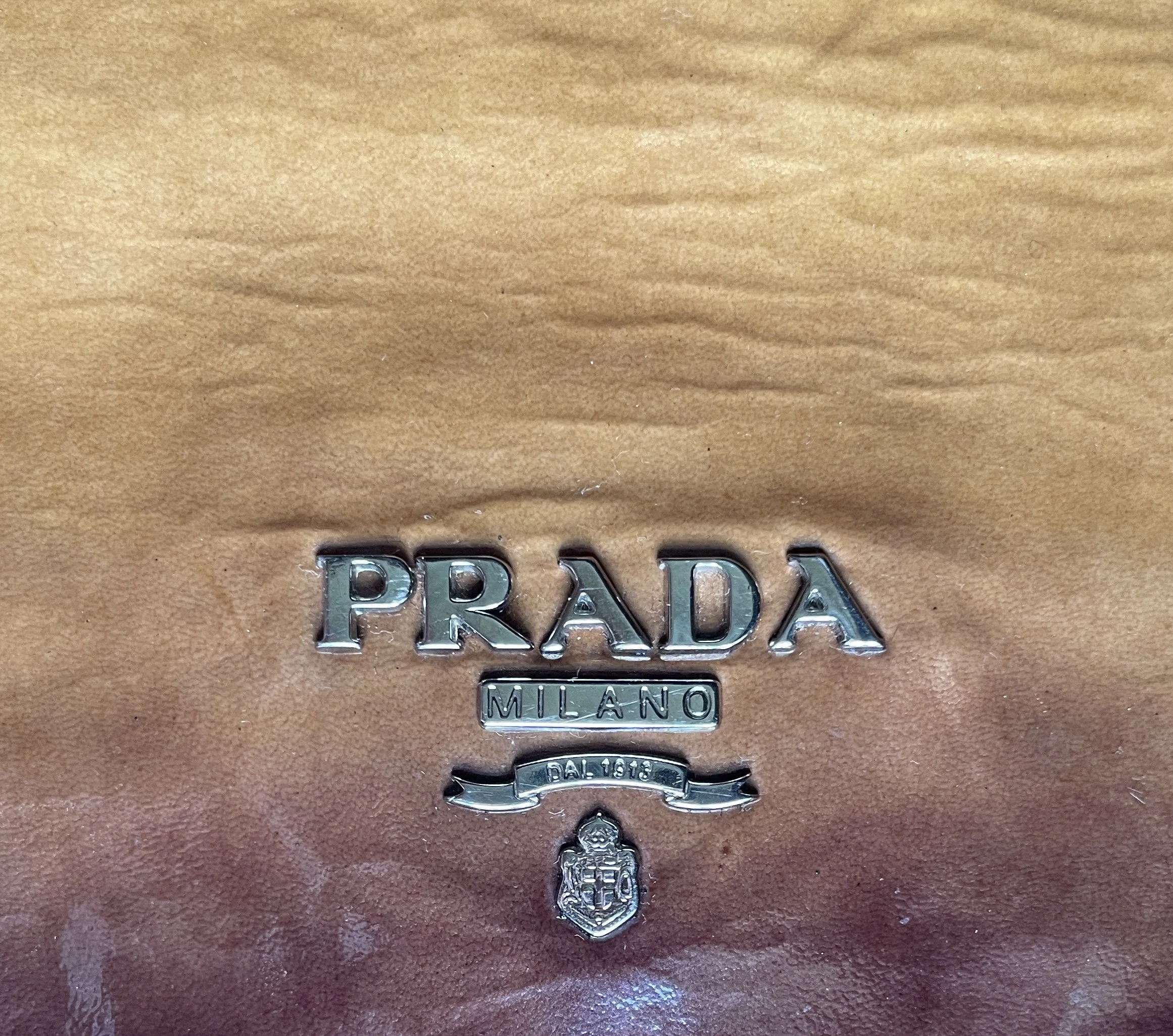 Prada Ombré Patent Leather Clutch