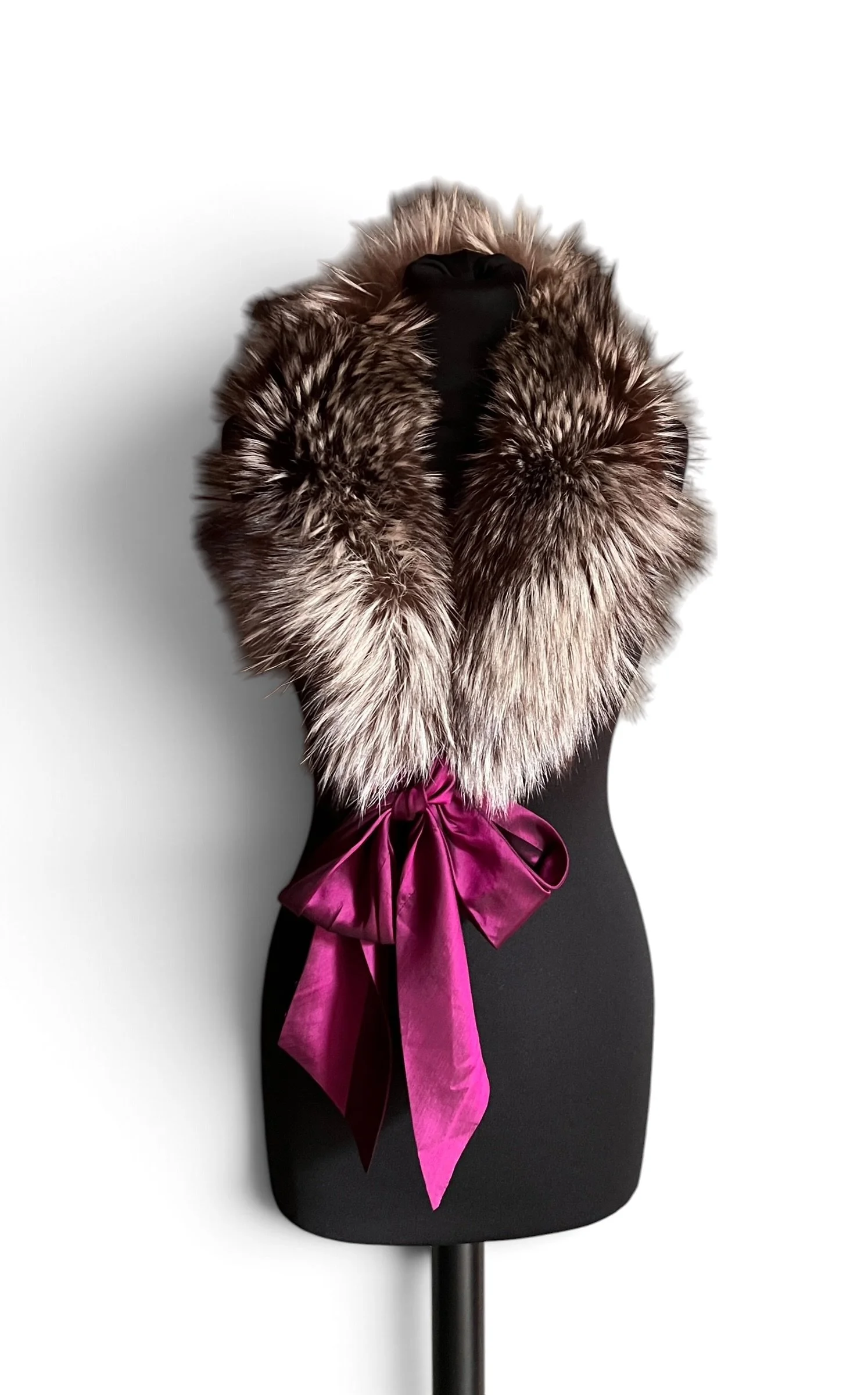 Vintage Silver Fox Fur Collar