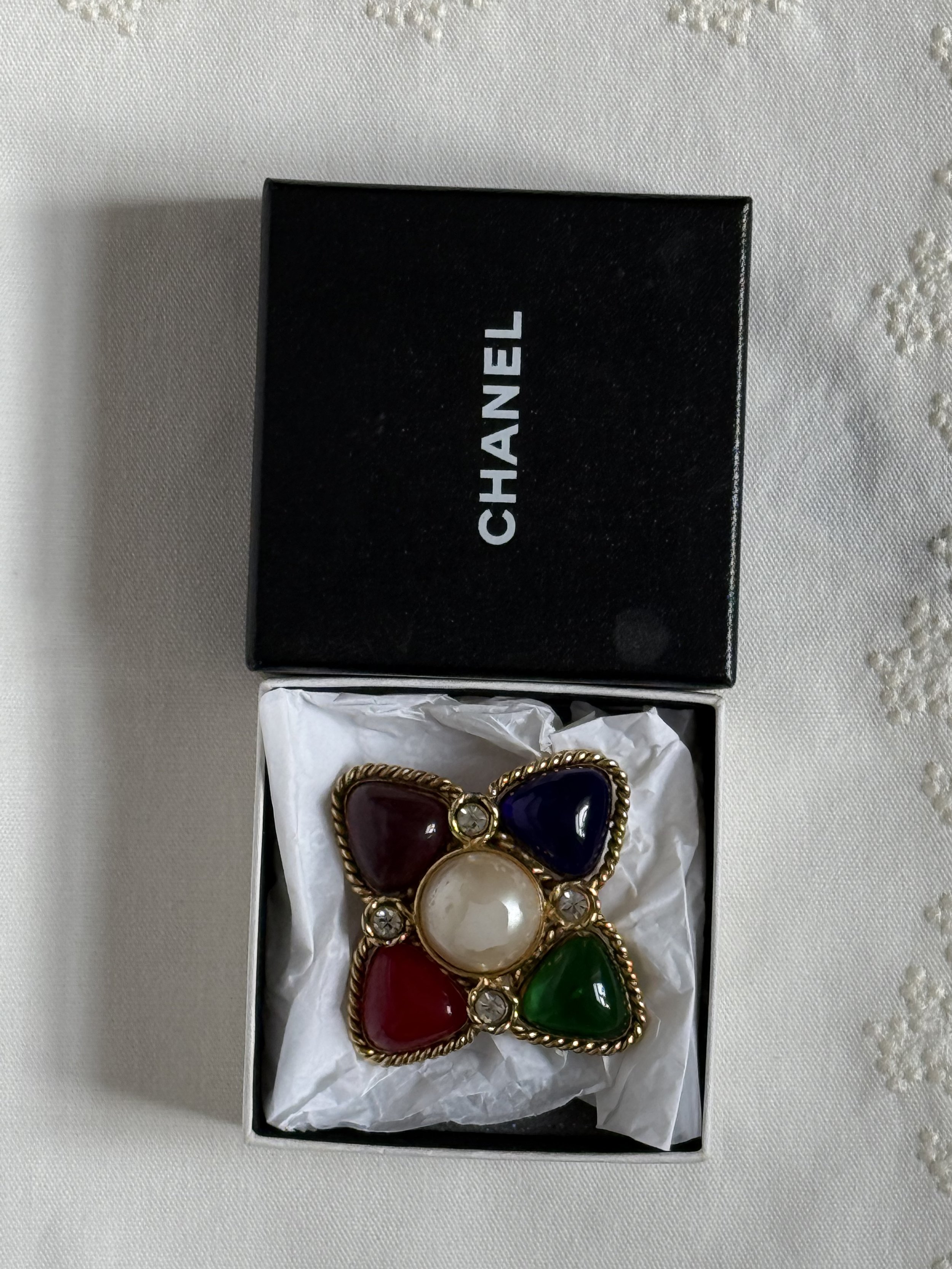 Chanel Vintage Gripoix Brooch