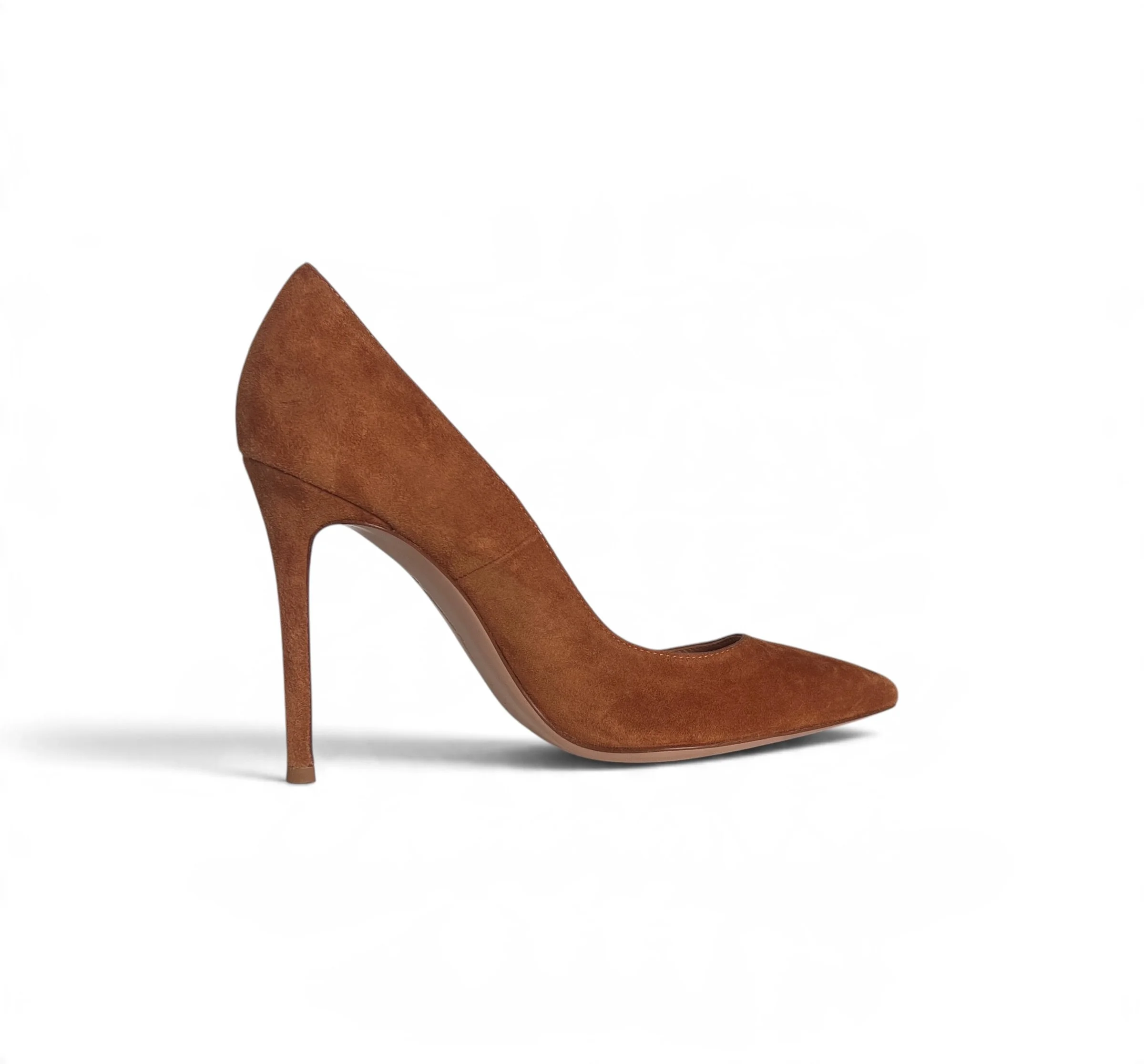 Gianvito Rossi 105 Camel Suede Pumps