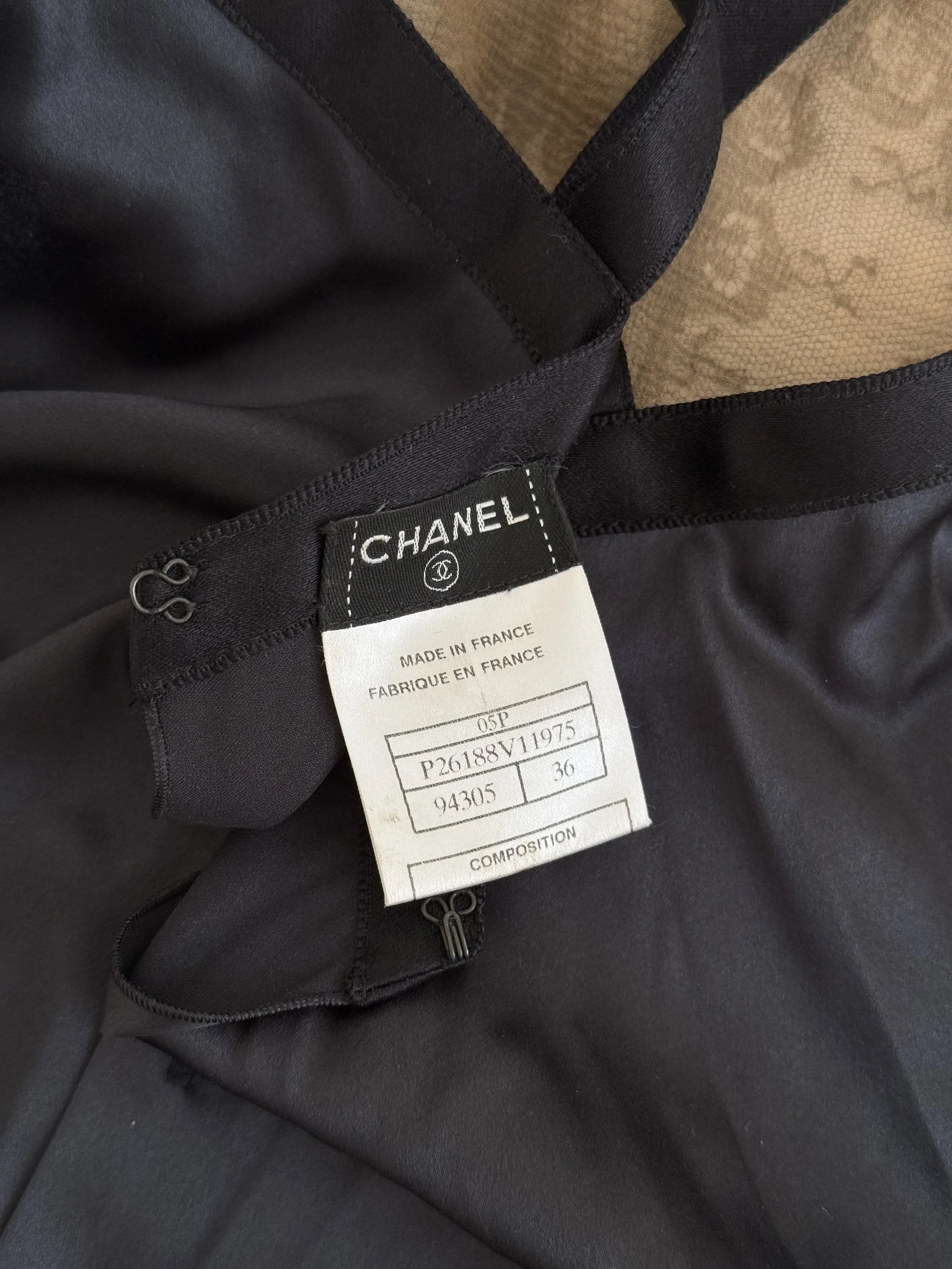 Chanel Vintage Spring 2005 Satin and Lace Top
