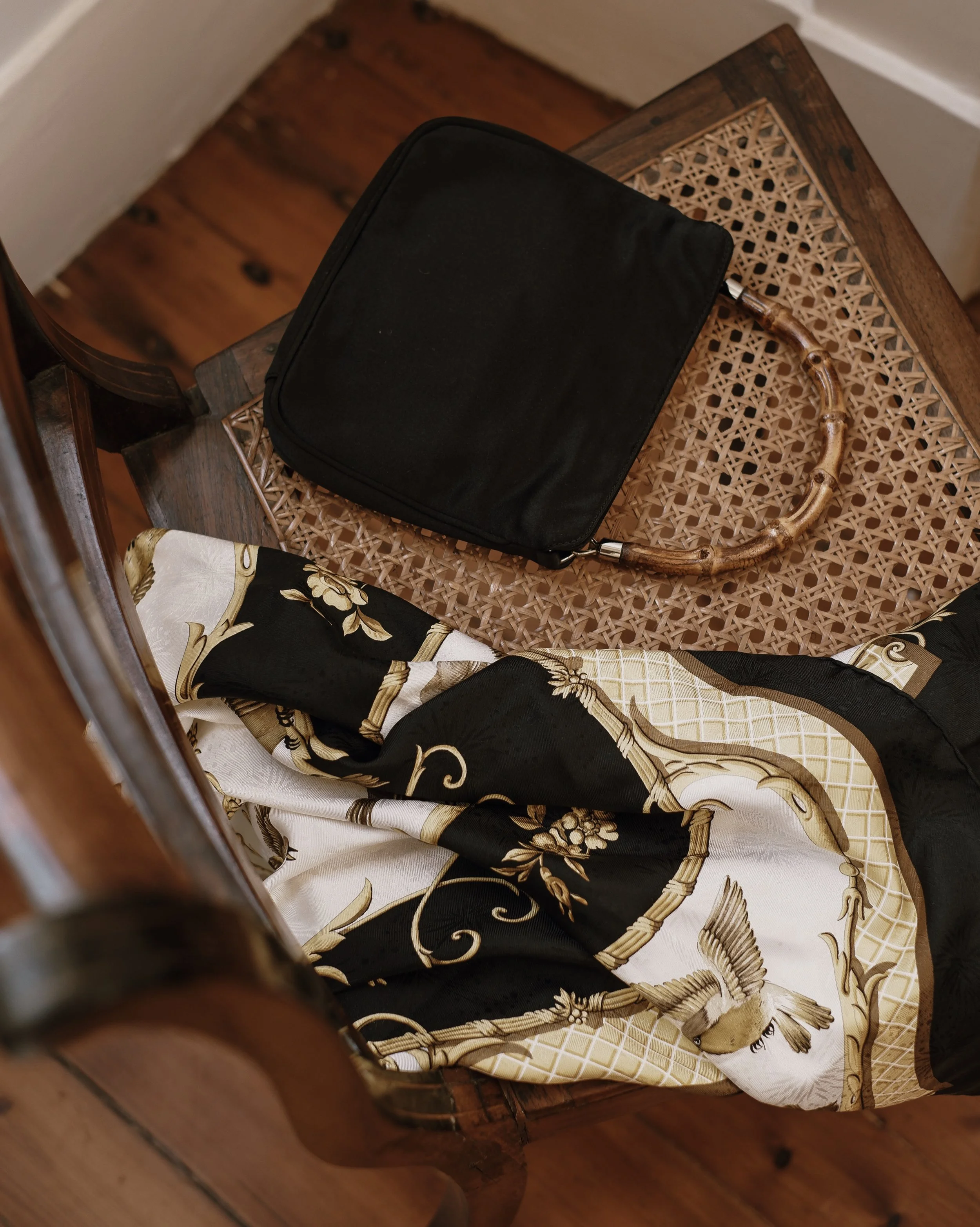 Gucci Bamboo Silk Handbag