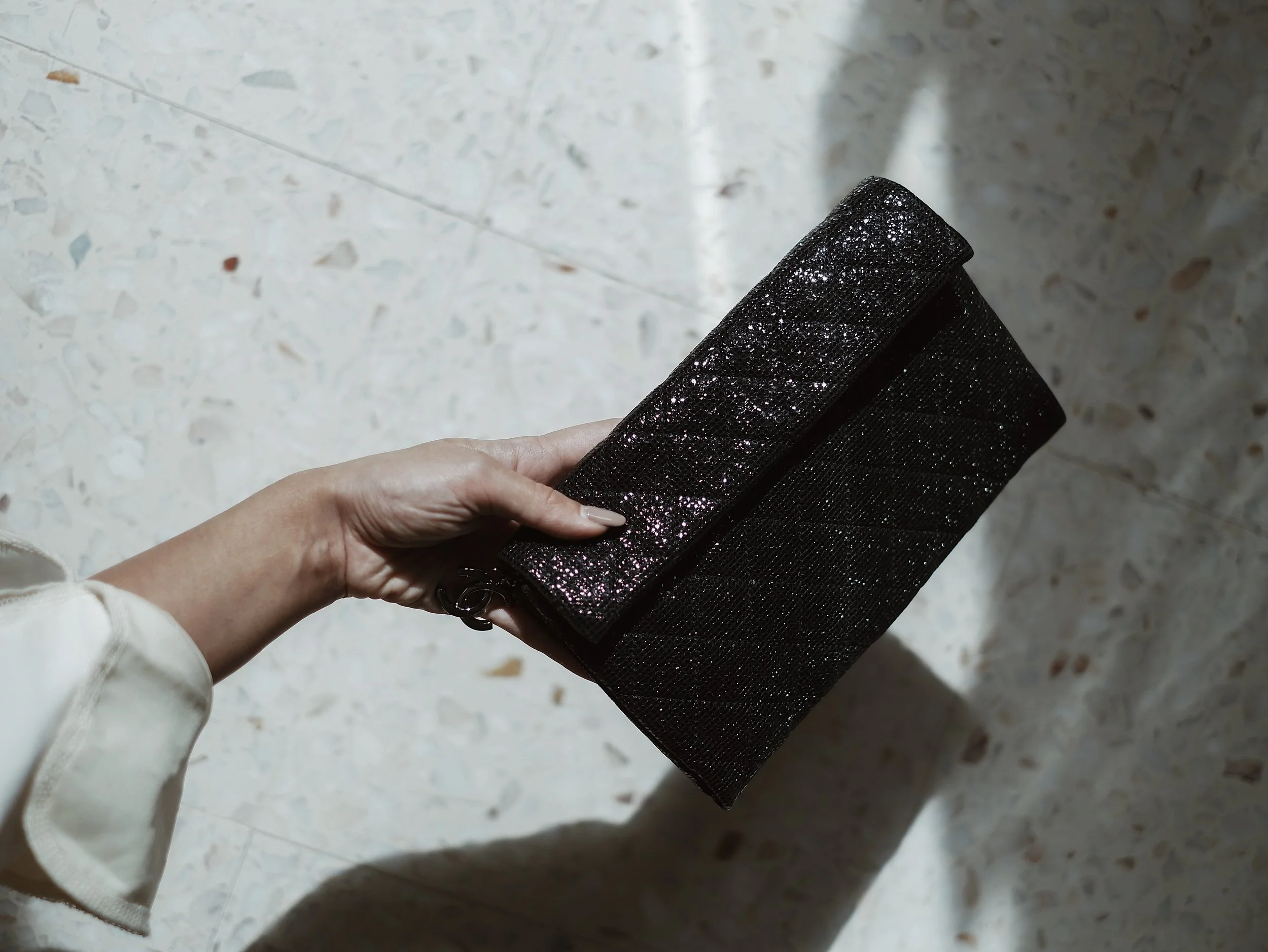 Chanel glitter handbag