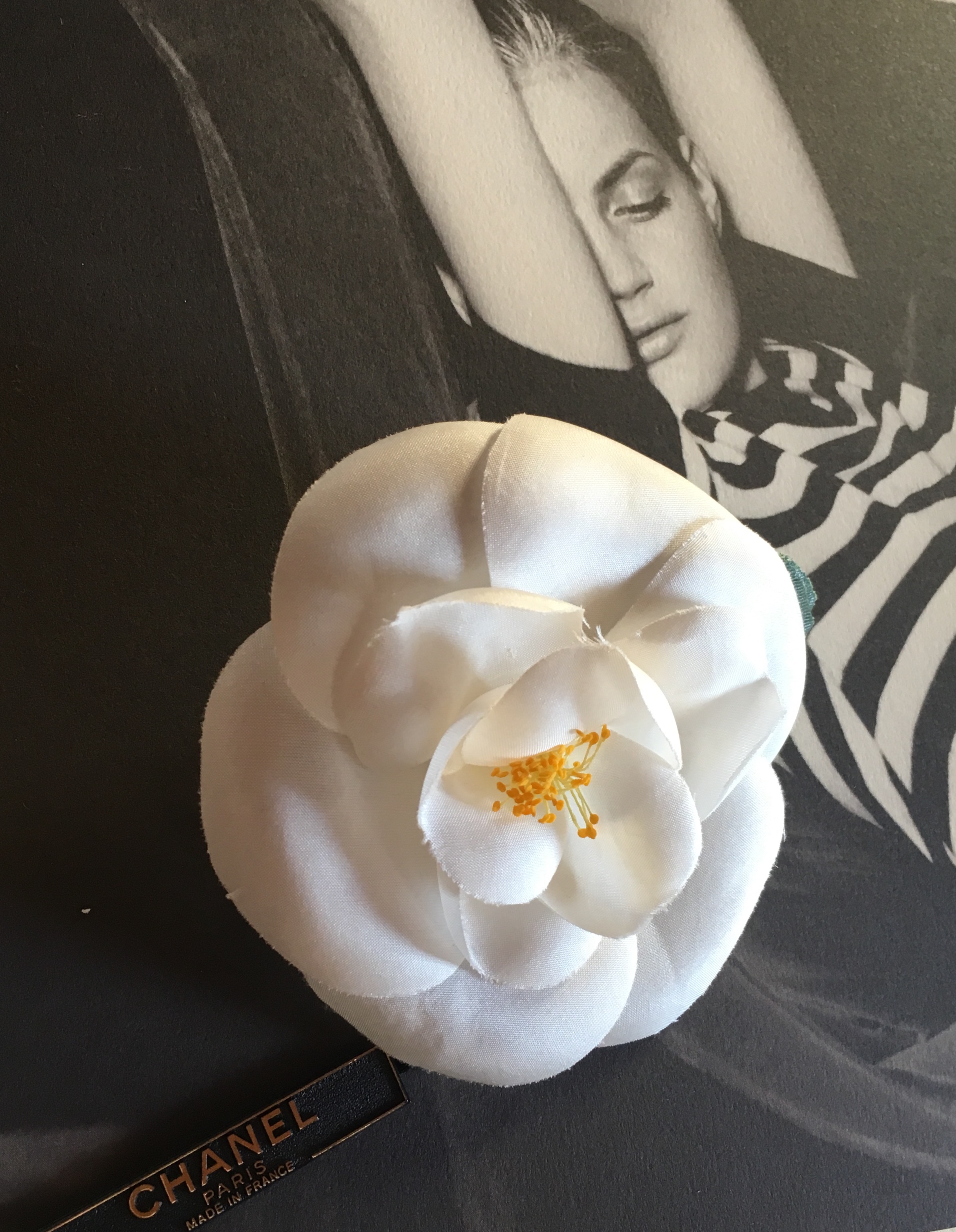 Chanel Camellia pin