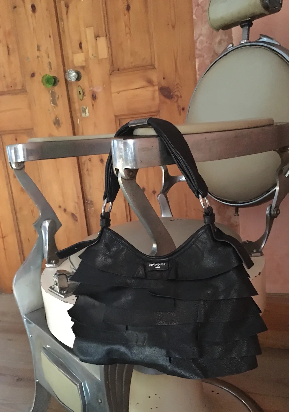 YSL Saint Tropez Ruffle Handbag