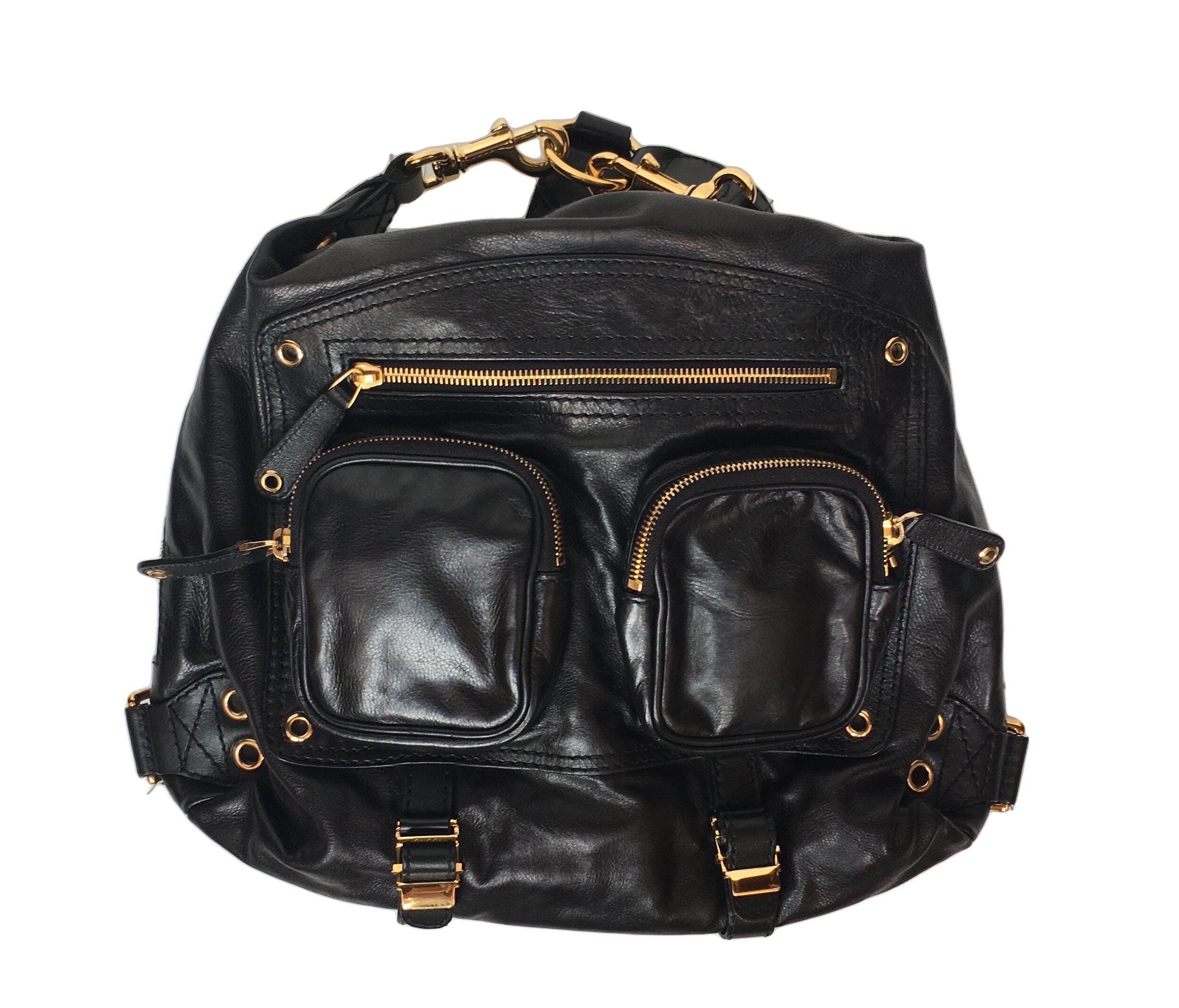 Gucci Darwin Convertible Leather Backpack — Mia Luxury Vintage