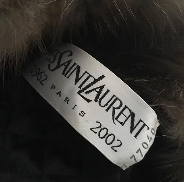 YSL Haute Couture mink coat