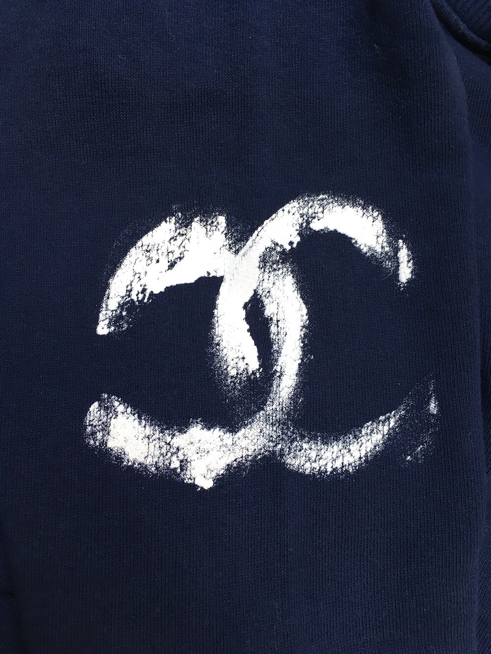 Chanel Navy Sweatshirt — Mia Luxury Vintage
