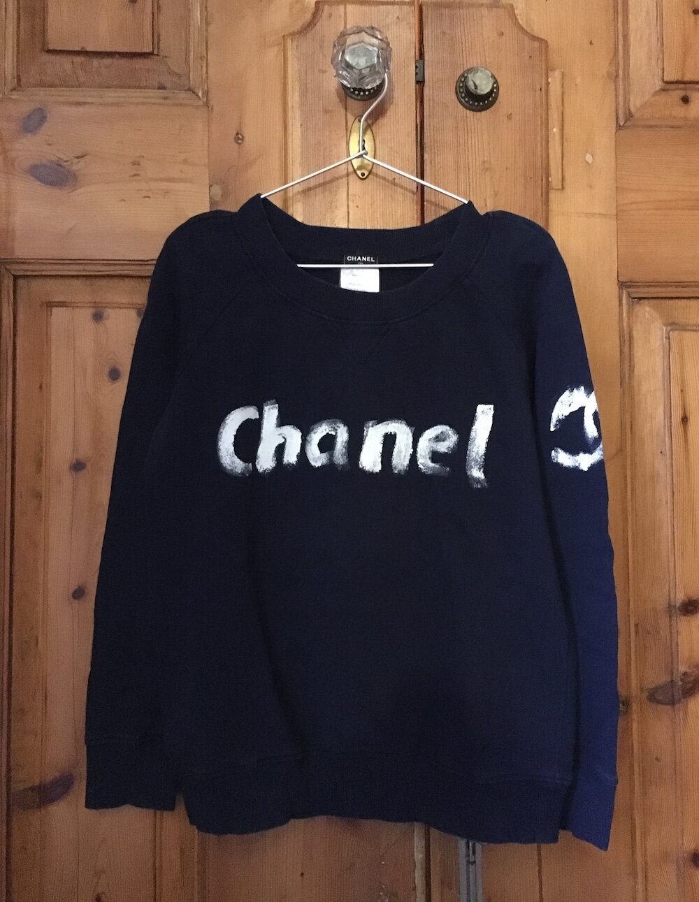Chanel Navy Sweatshirt — Mia Luxury Vintage
