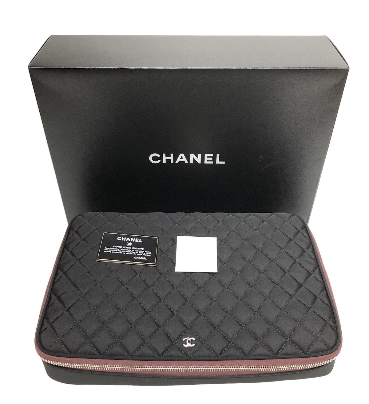 Chanel Quilted Lap top case — Mia Luxury Vintage
