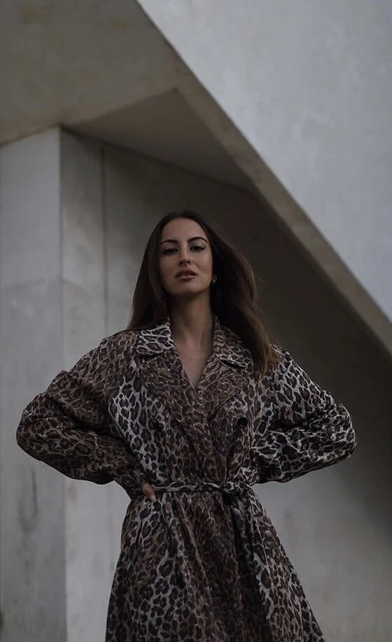 D&amp;G Leopard Trench Coat