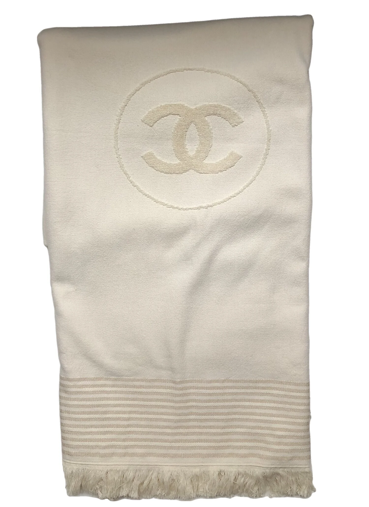 chanel beach towel