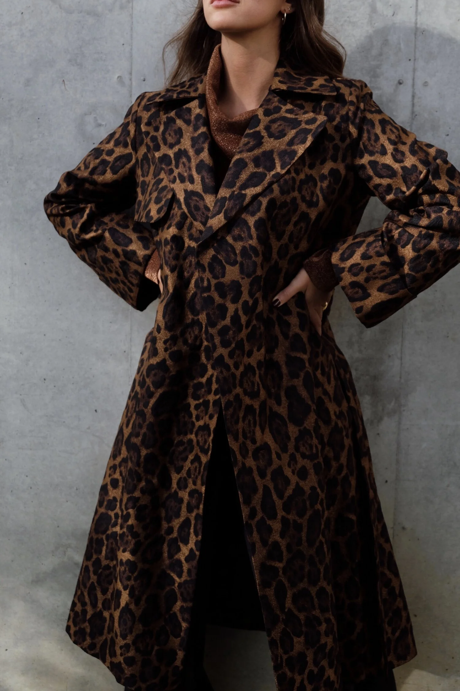 Carolina Herrera Leopard Trench Coat