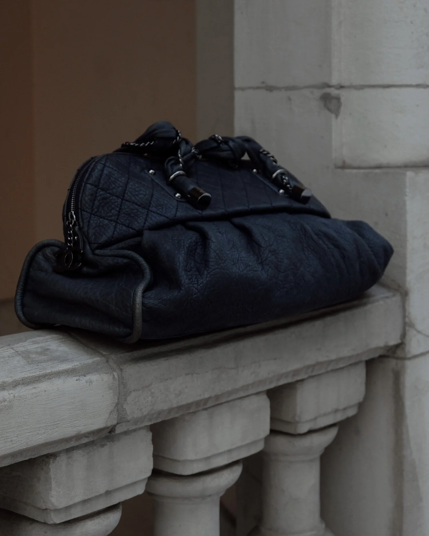 Chanel Blue Lady Braid Handbag