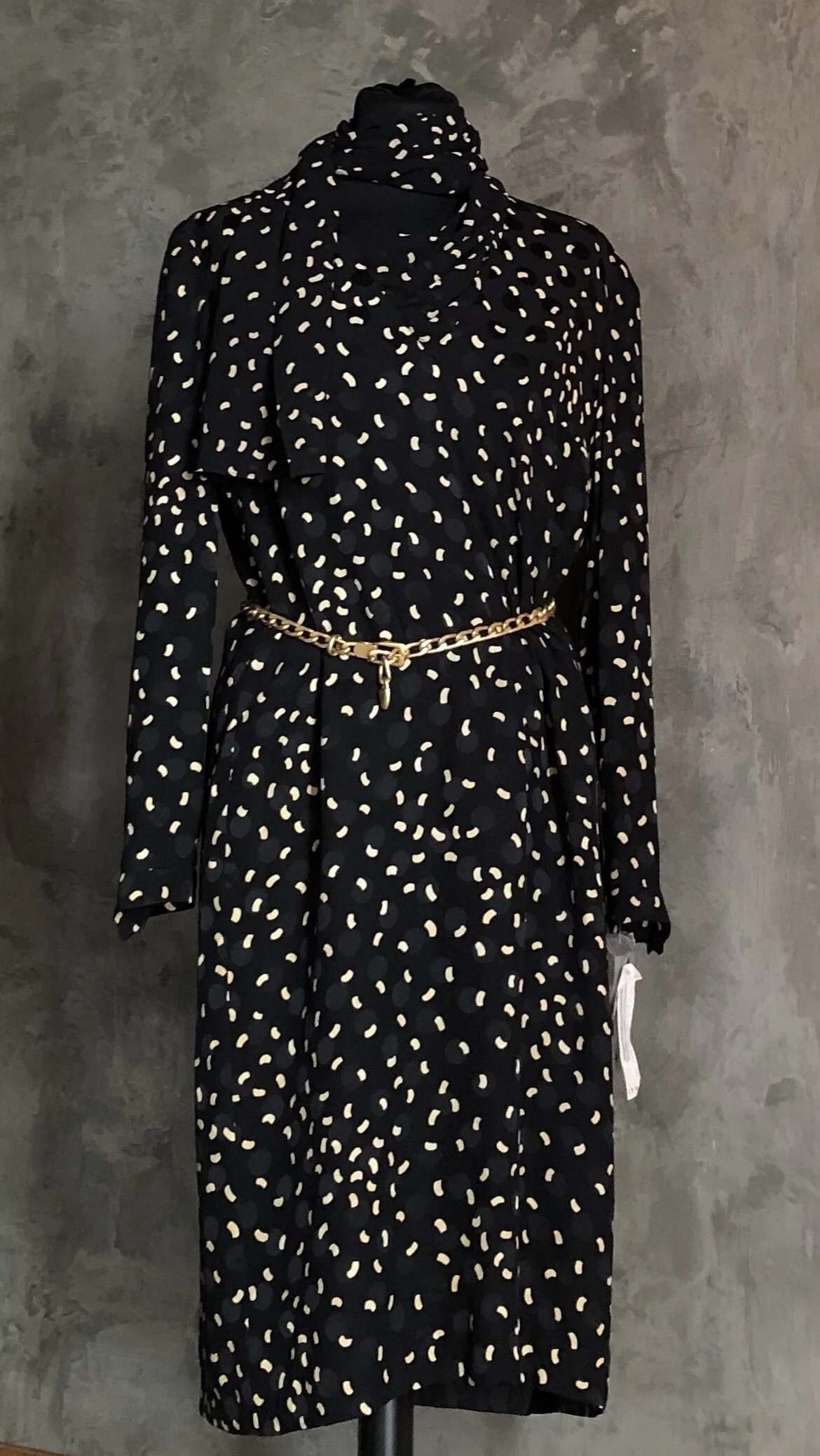 Louis Féraud Vintage Printed Silk Dress