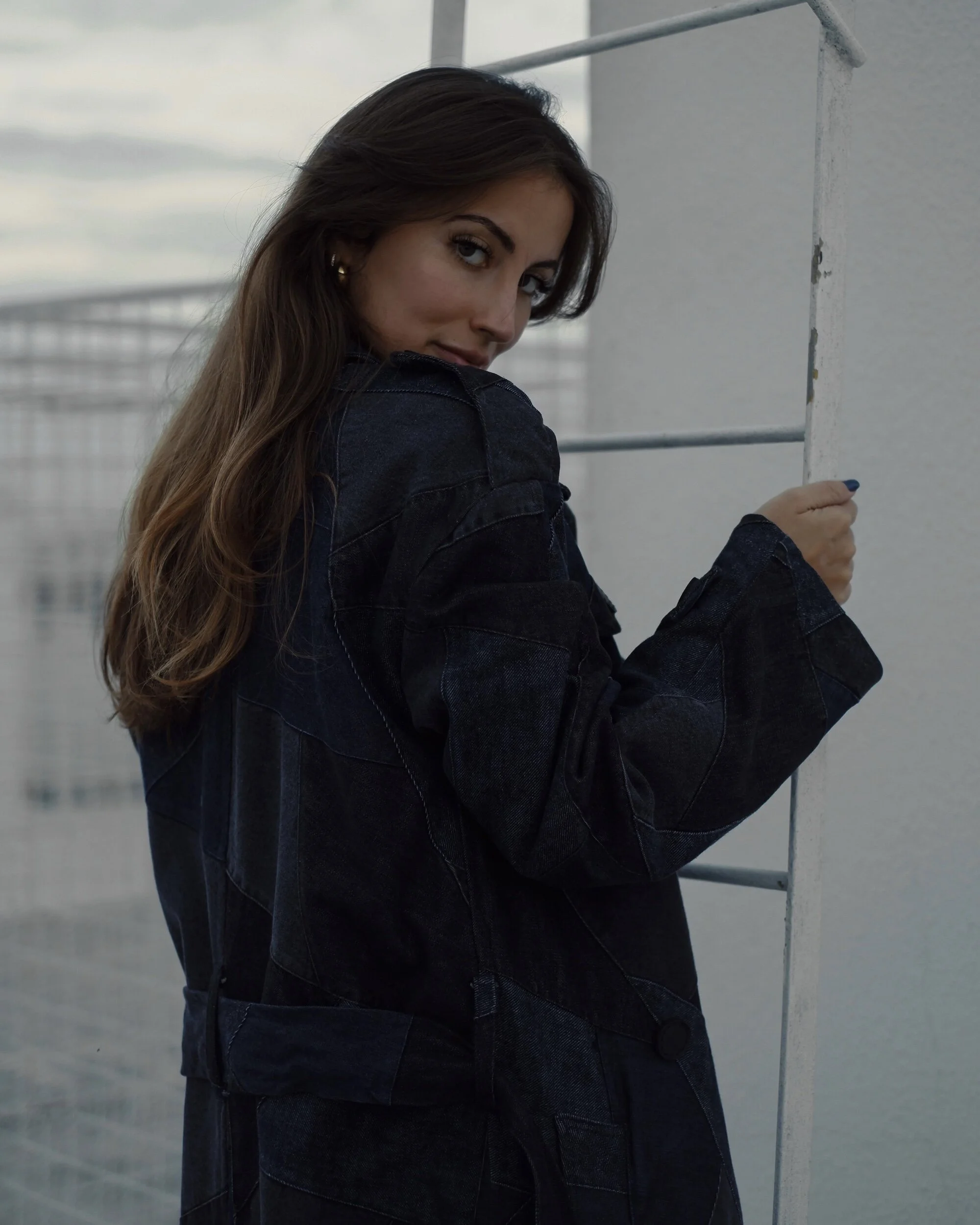 Versus Denim Long Coat
