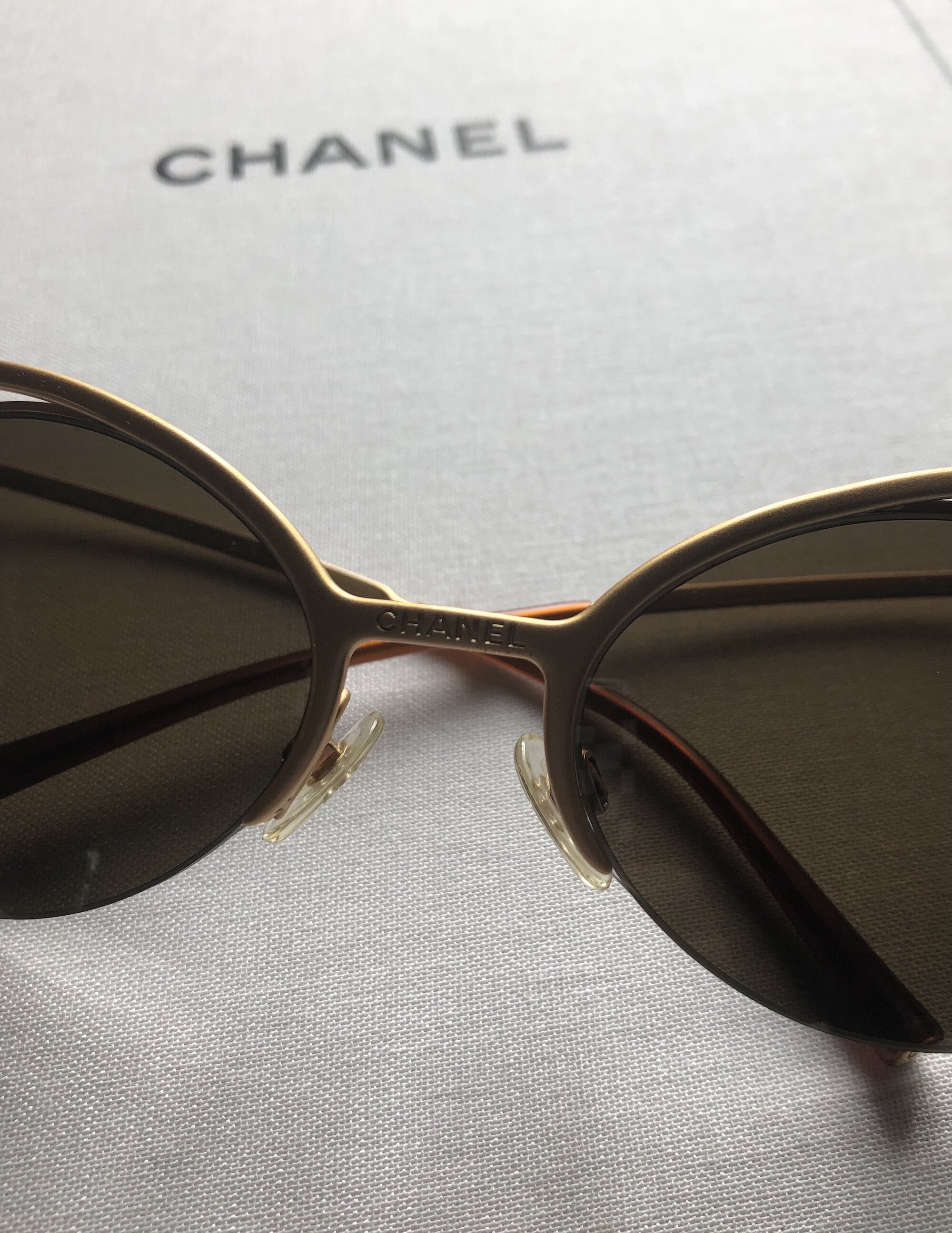Chanel Vintage Rimless Sunglasses — Mia Luxury Vintage
