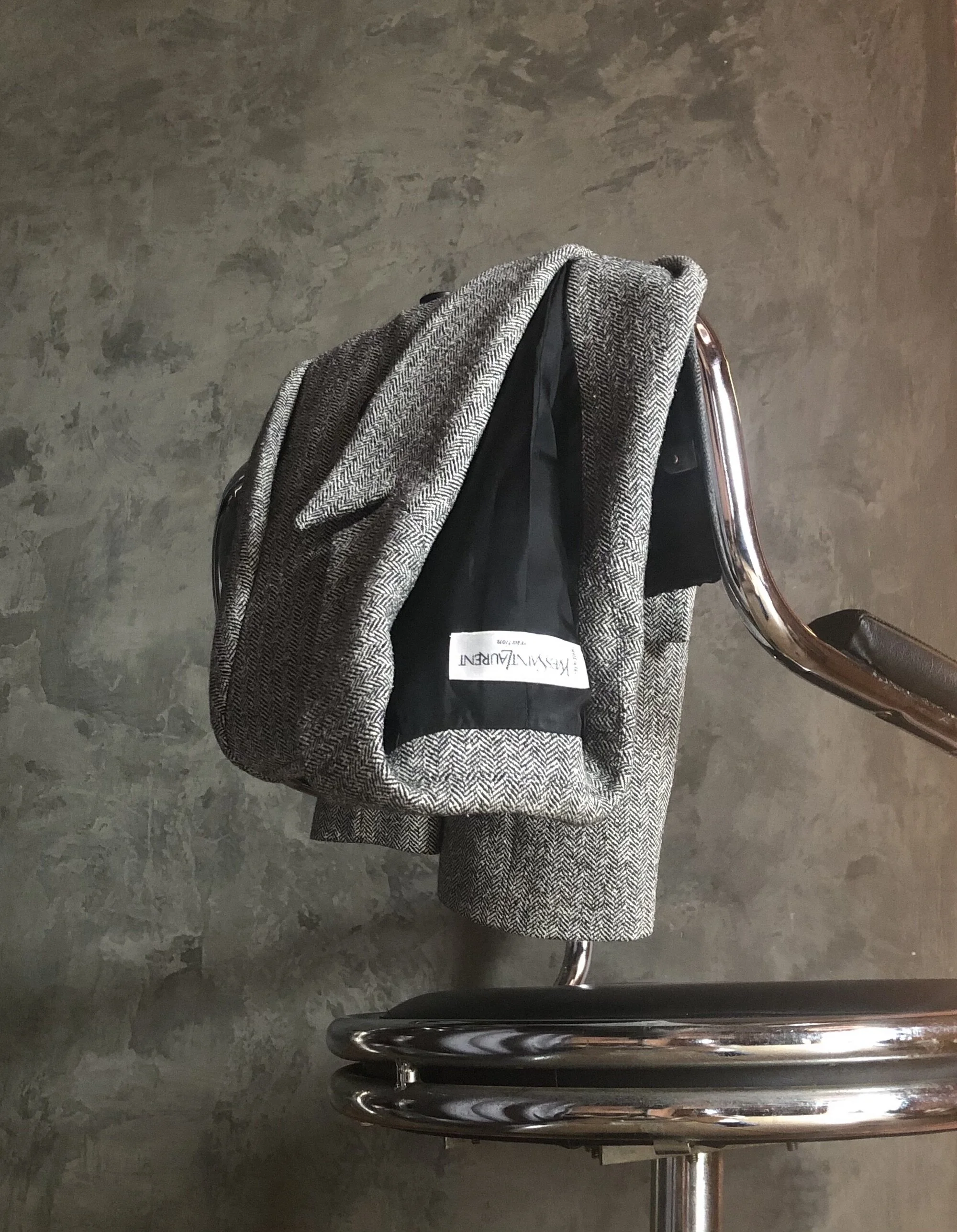 YSL Variation Herringbone Suit