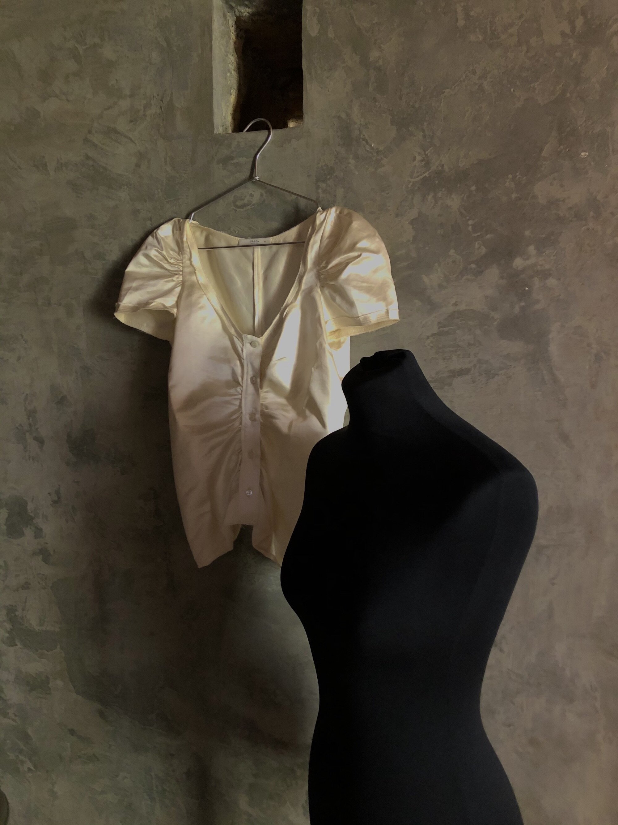Prada Silk Draped Top
