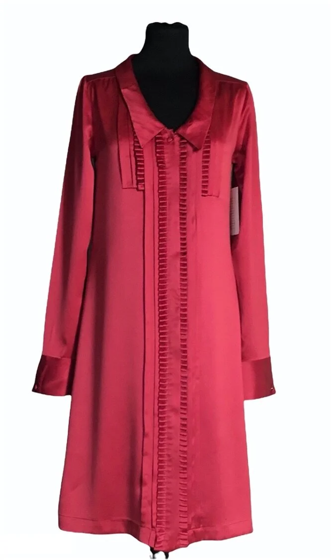 Viktor & Rolf by H&M Raspberry Silk Dress  Mia Luxury Vintage
