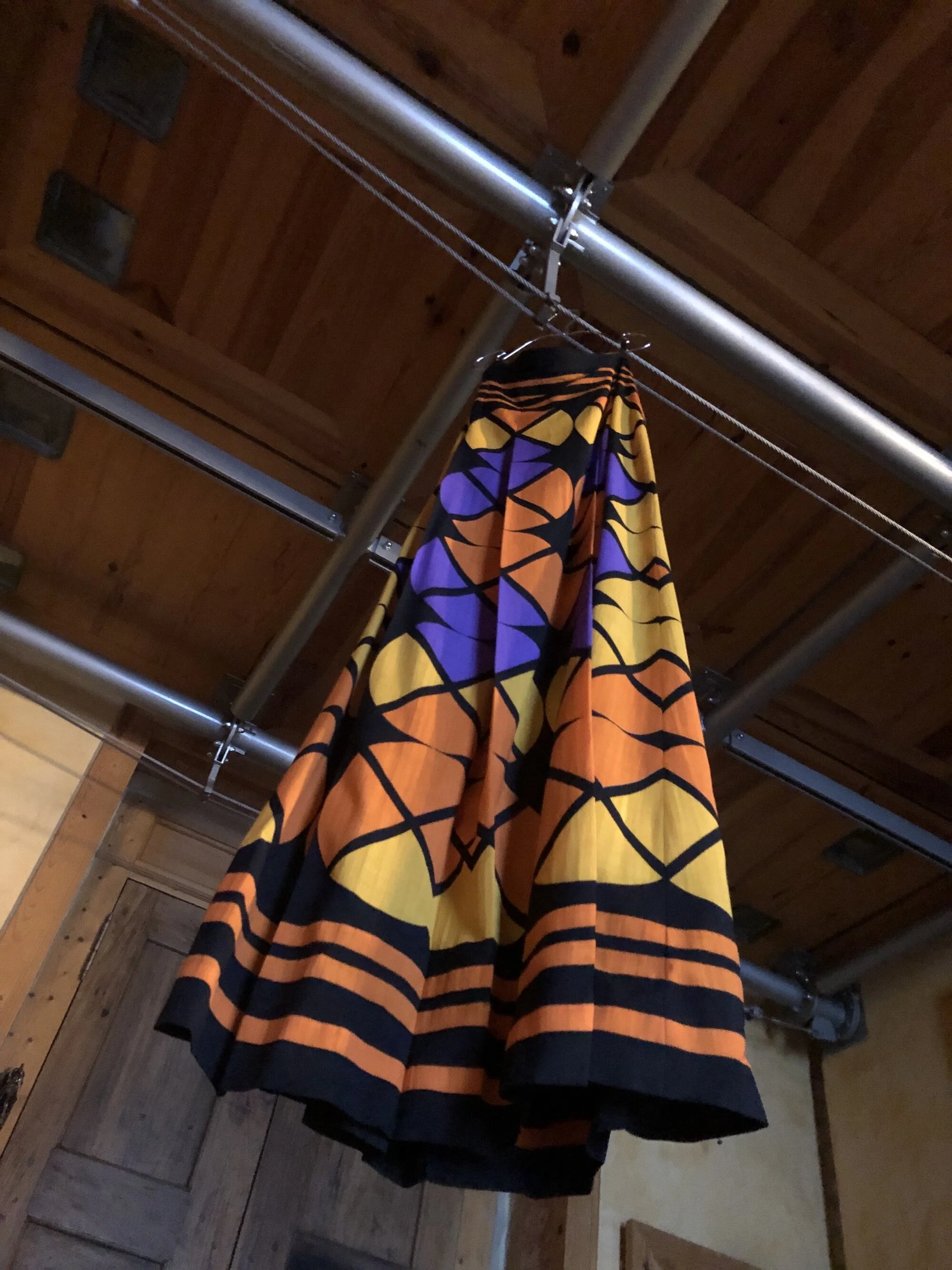 Lanvin Vintage Wool Maxi Skirt