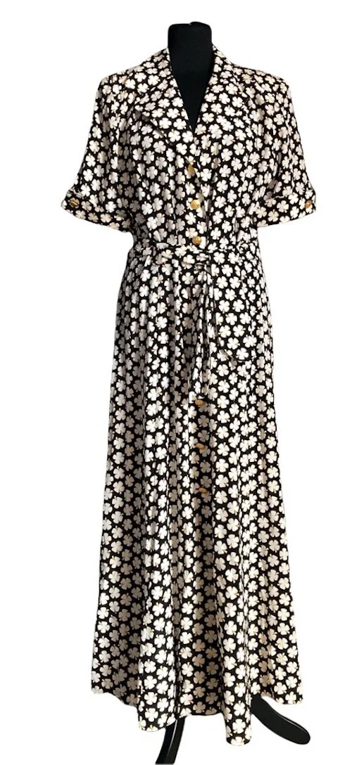Escada Vintage Silk Floral Dress — Mia Luxury Vintage