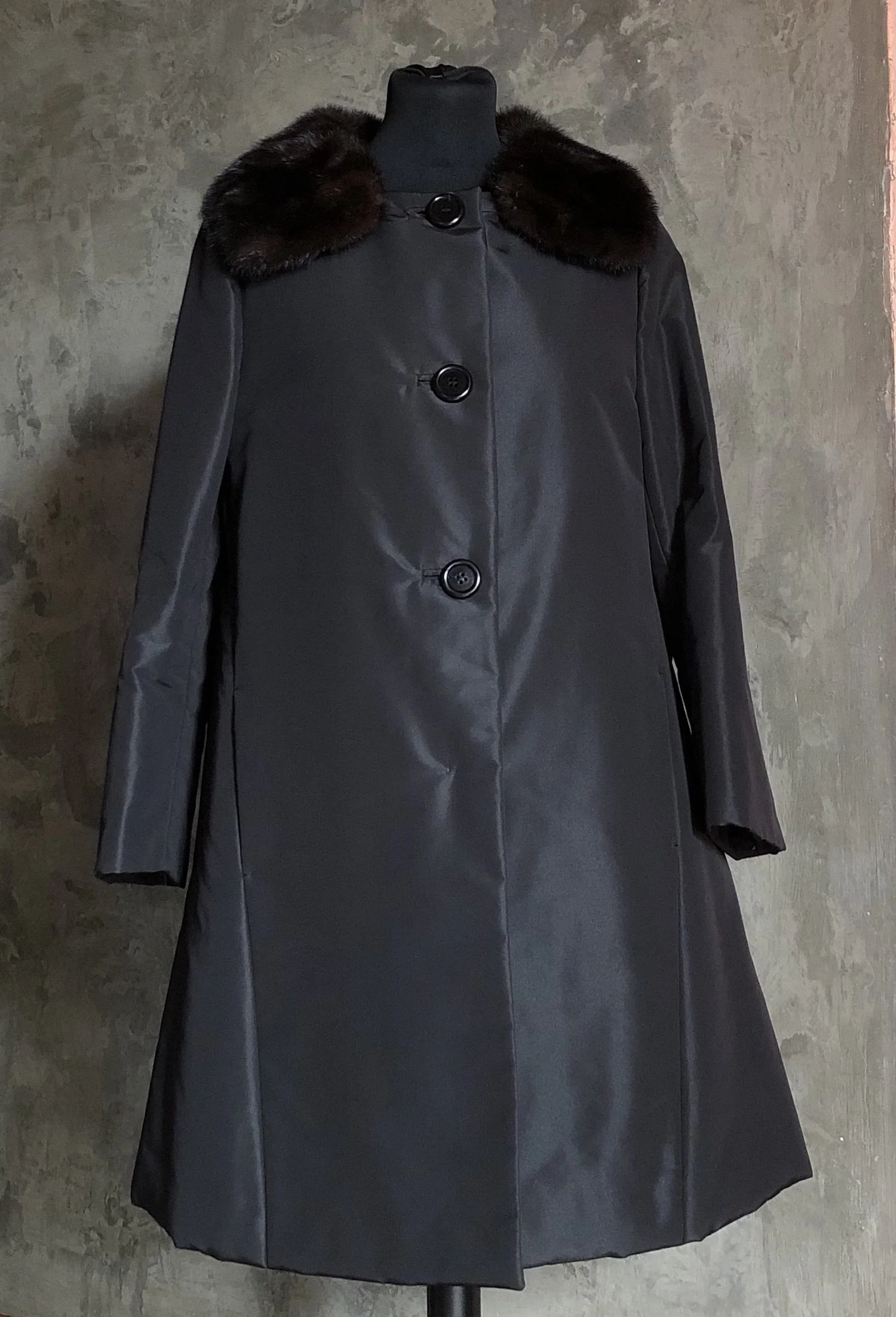Prada Fur Collar Coat