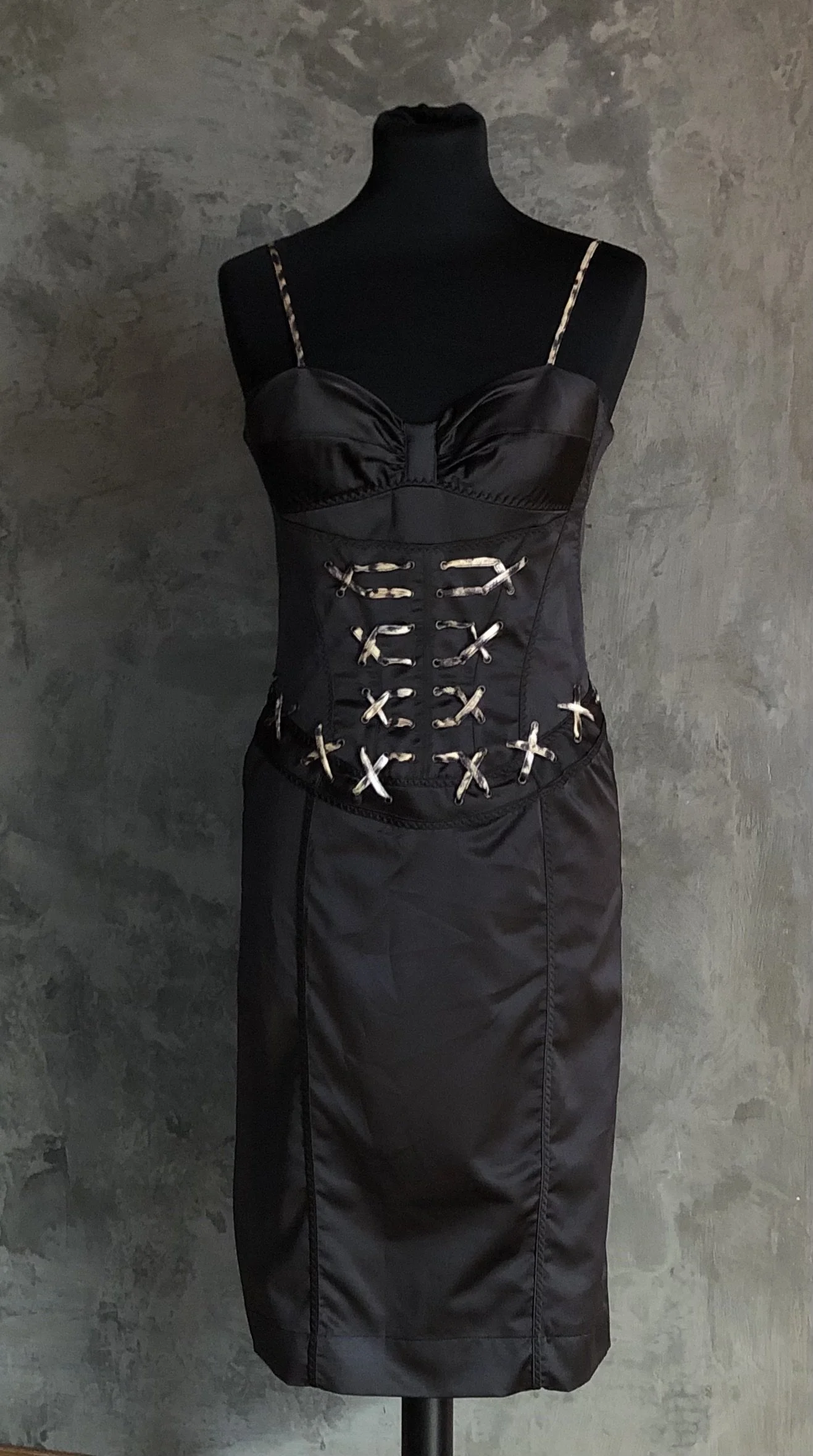 Just Cavalli Satin Corset Dress