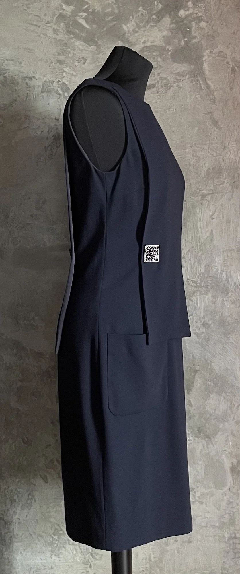 Chanel Navy Sleeveless Dress  Mia Luxury Vintage
