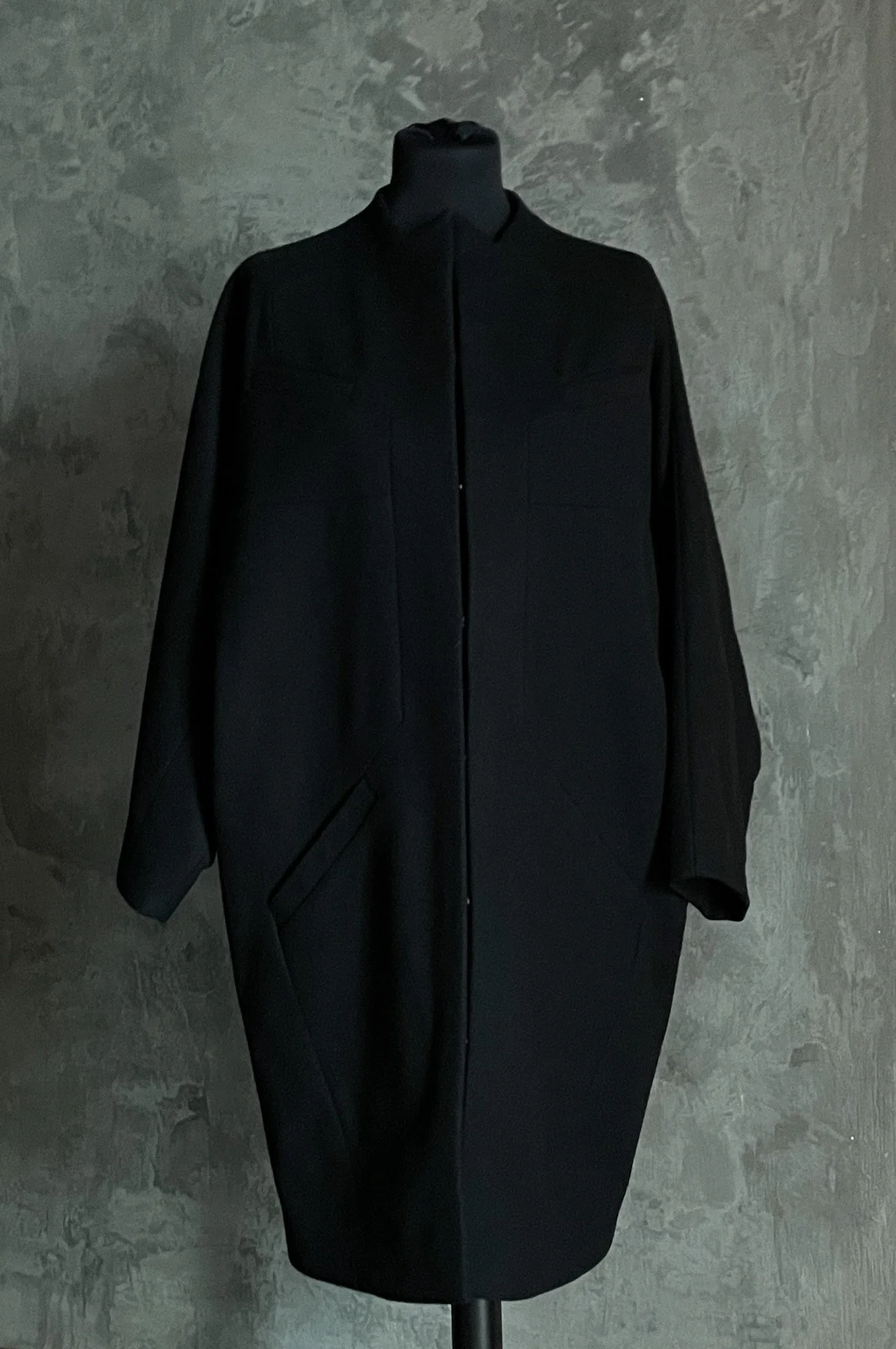 Hugo Boss Black Wool Coat