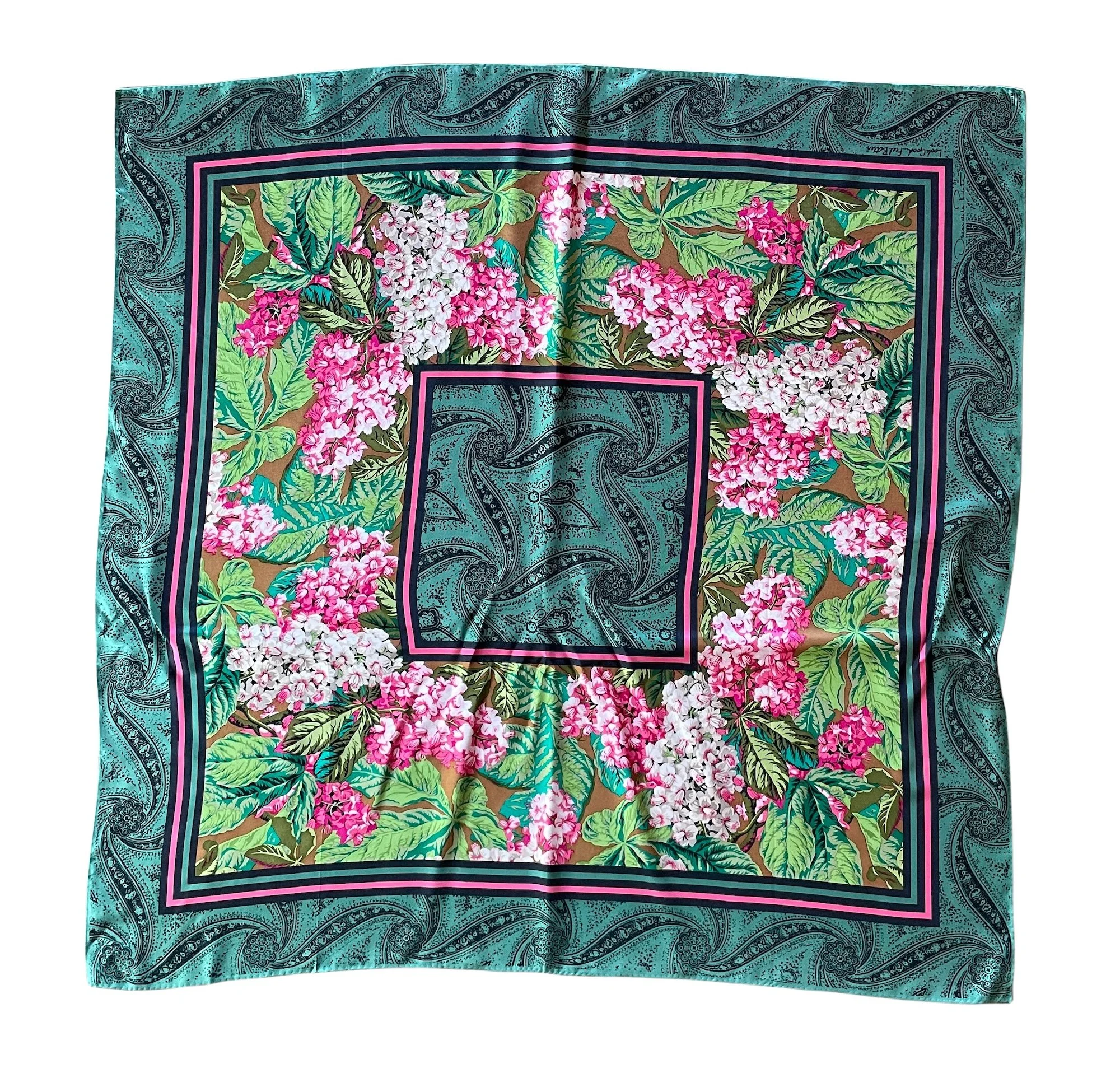 Oscar de la Renta Silk Scarf — Mia Luxury Vintage