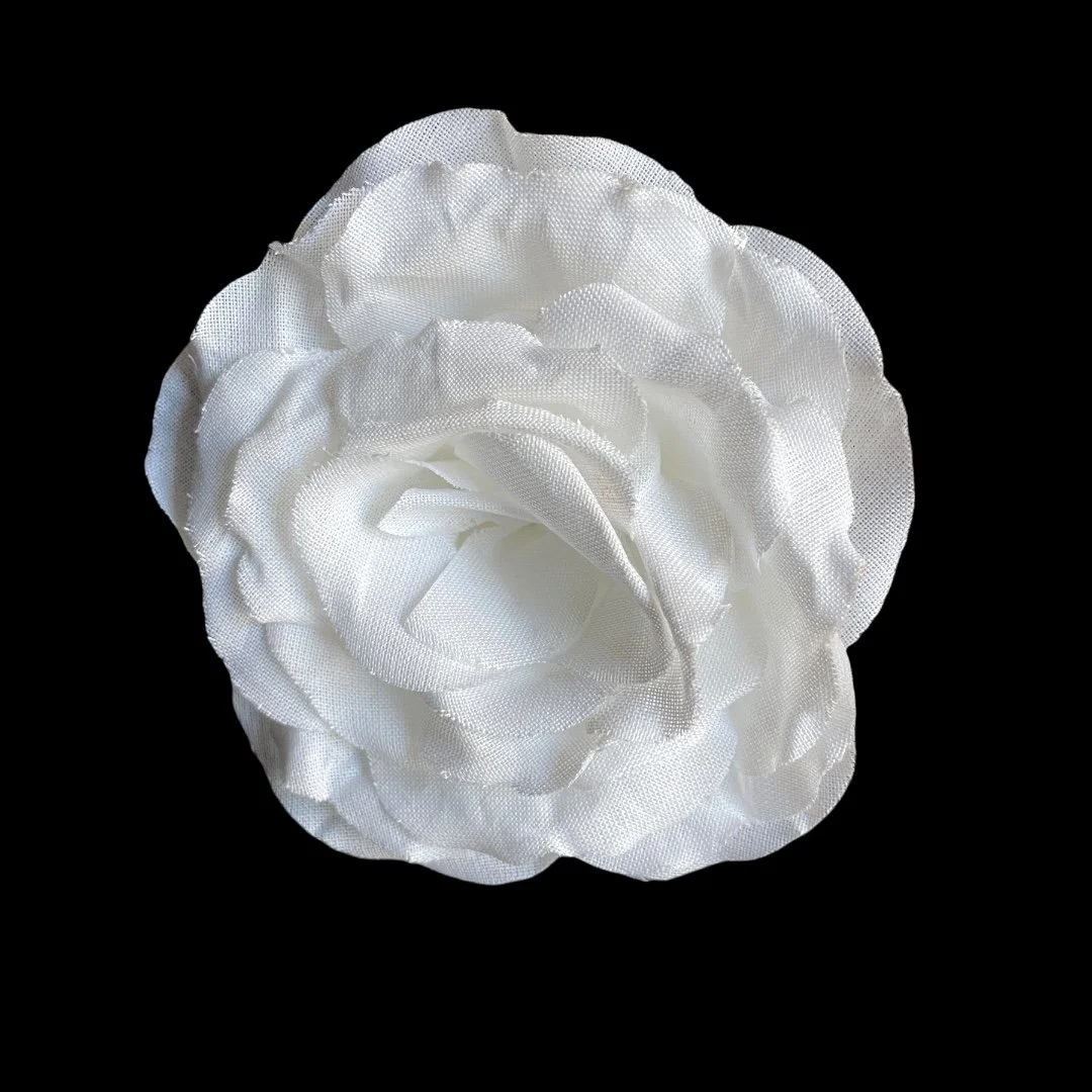 Chanel White Camellia Pin