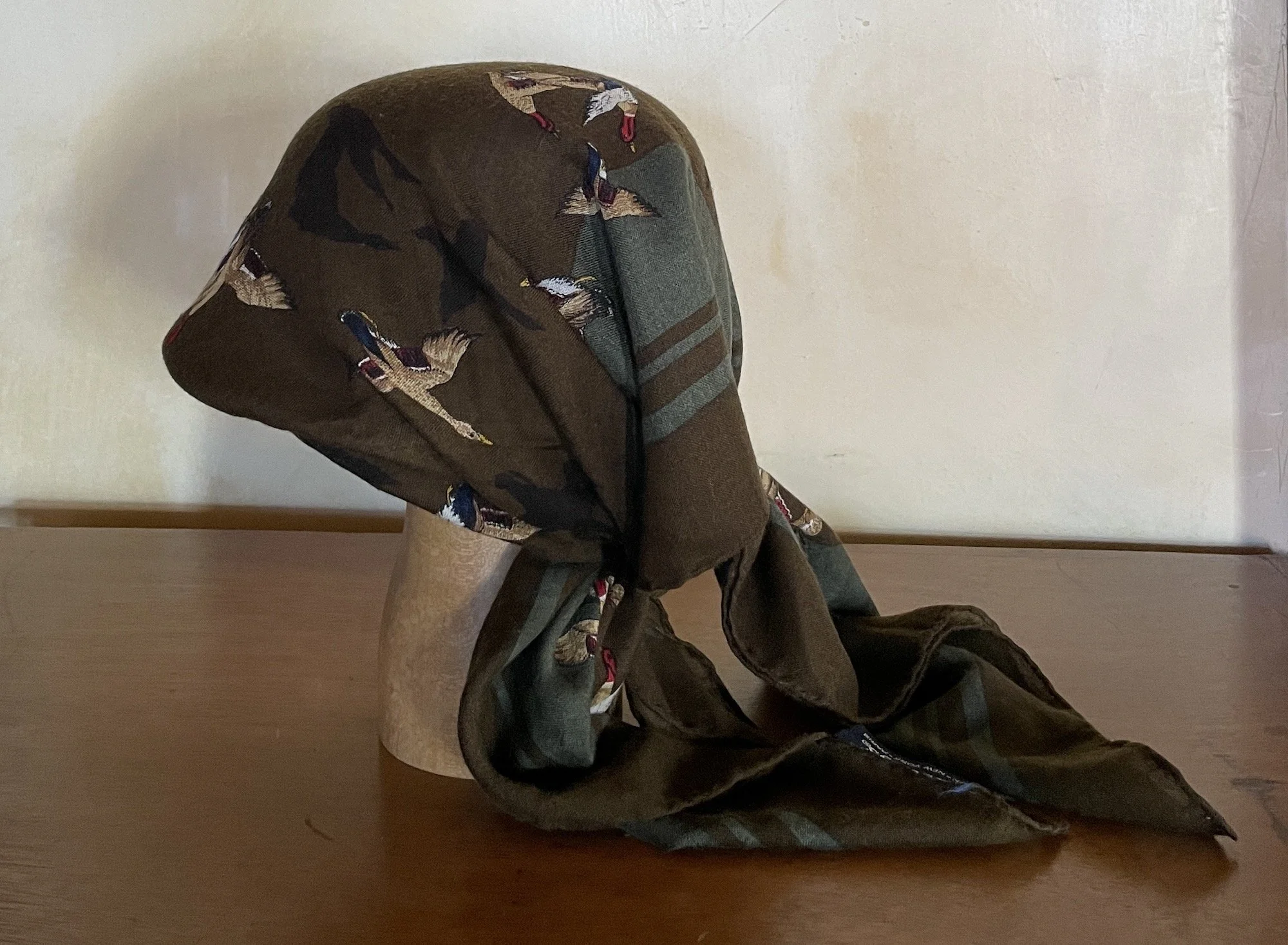 Burberry Wool Scarf with ducks