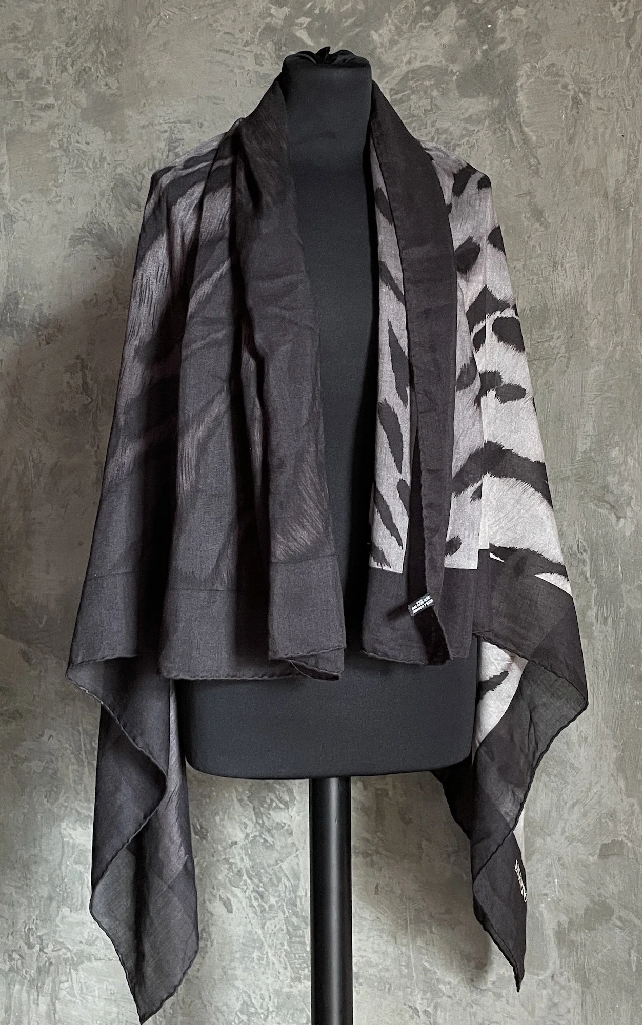 Valentino Animal Print Cashmere Shawl