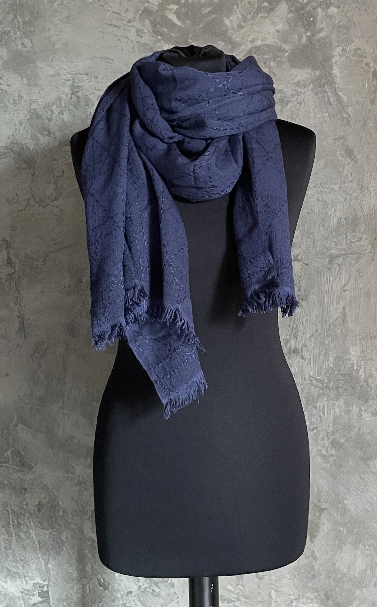 Christian Dior Navy Shawl