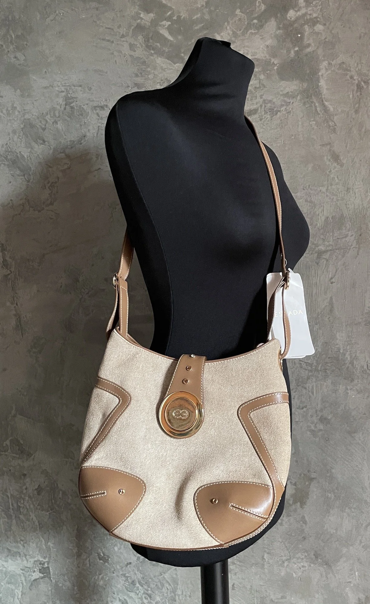 Escada Canvas Crossbody Bag