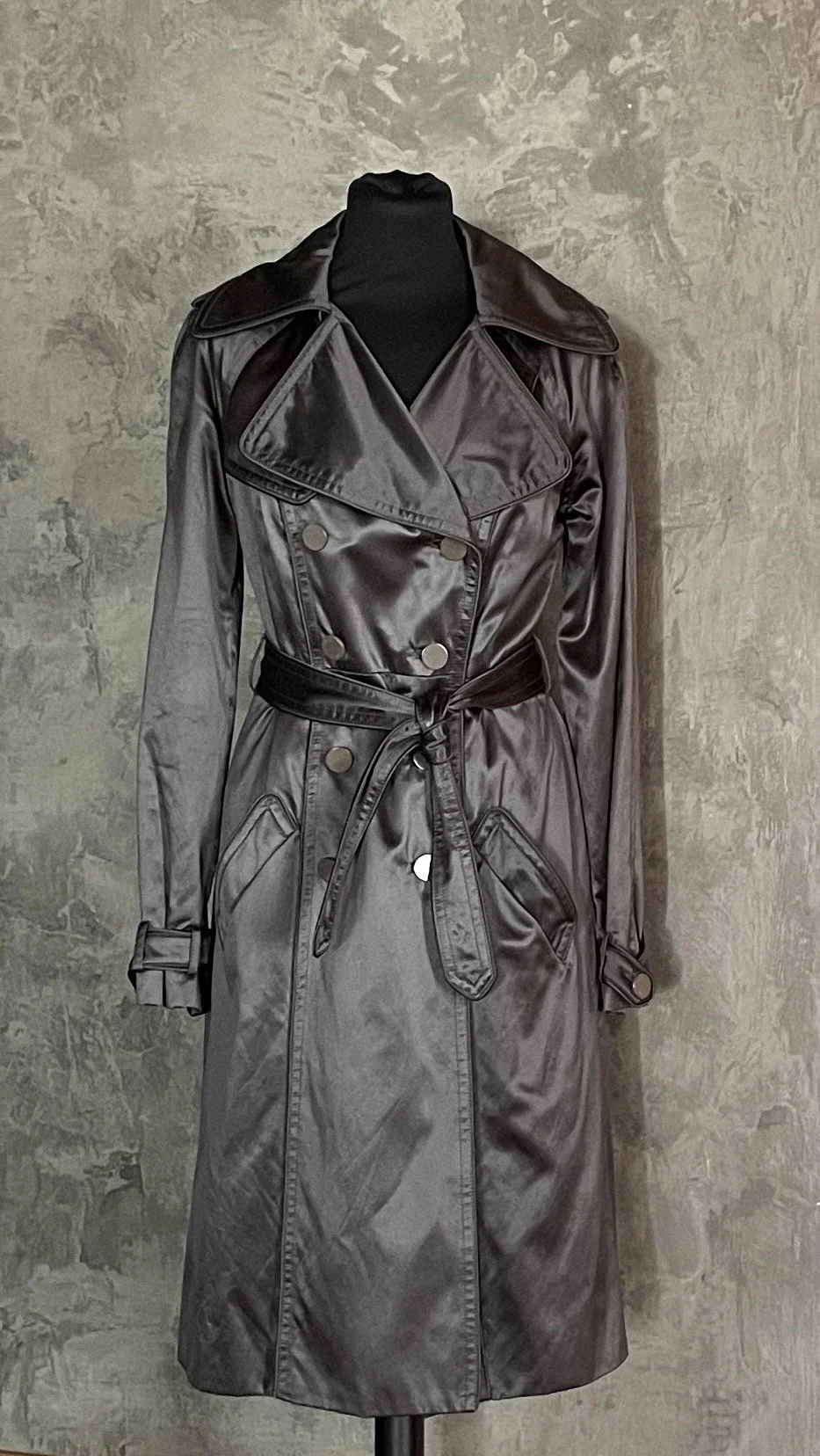 Catherine Malandrino Silver Trench