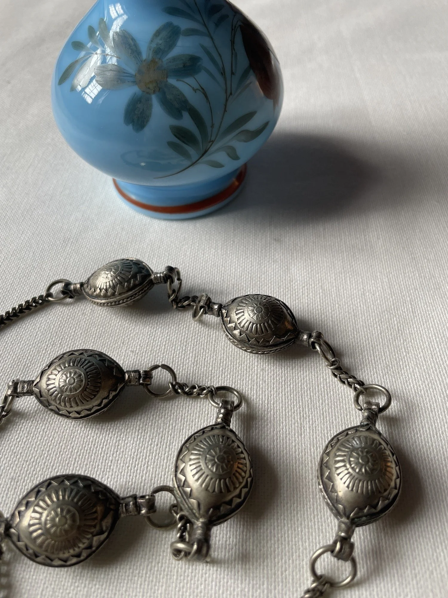 Vintage Long Silver Necklace