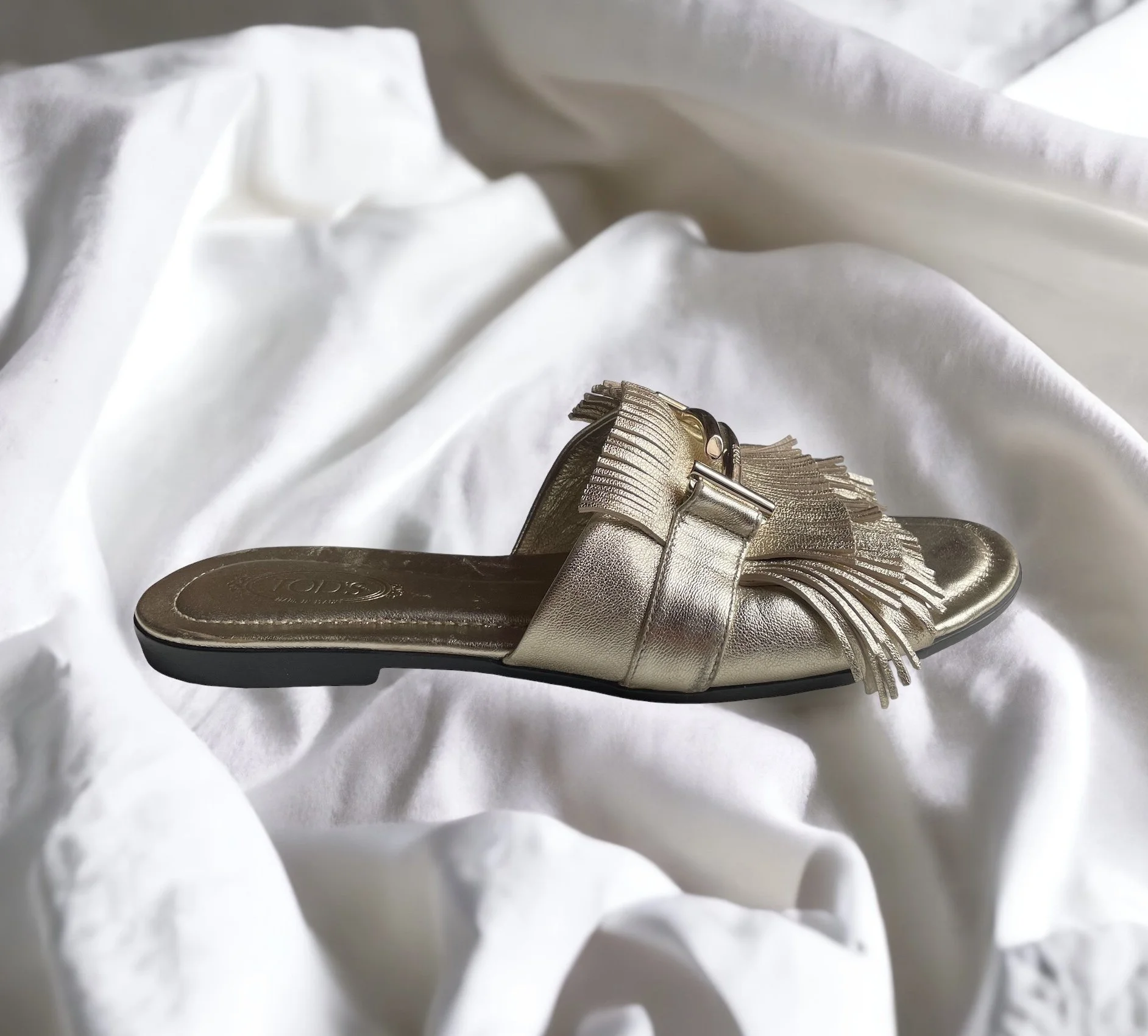 Tod's Double T Fringed Sandals