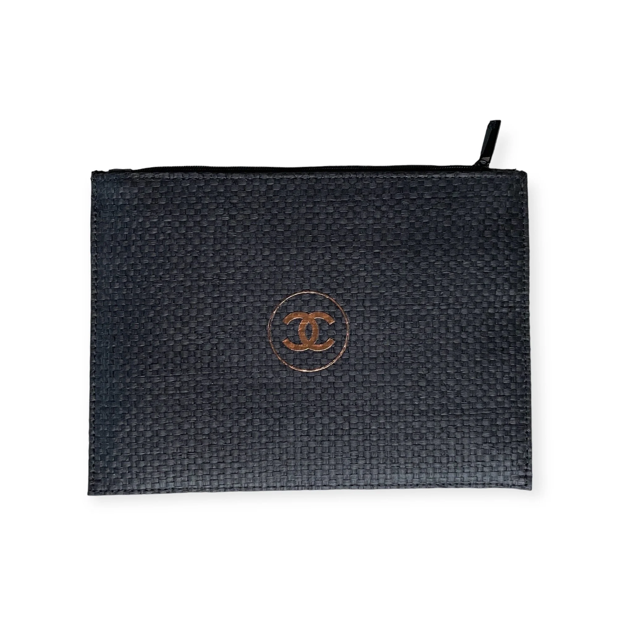 Chanel Burlap Makeup Pouch — Mia Luxury Vintage