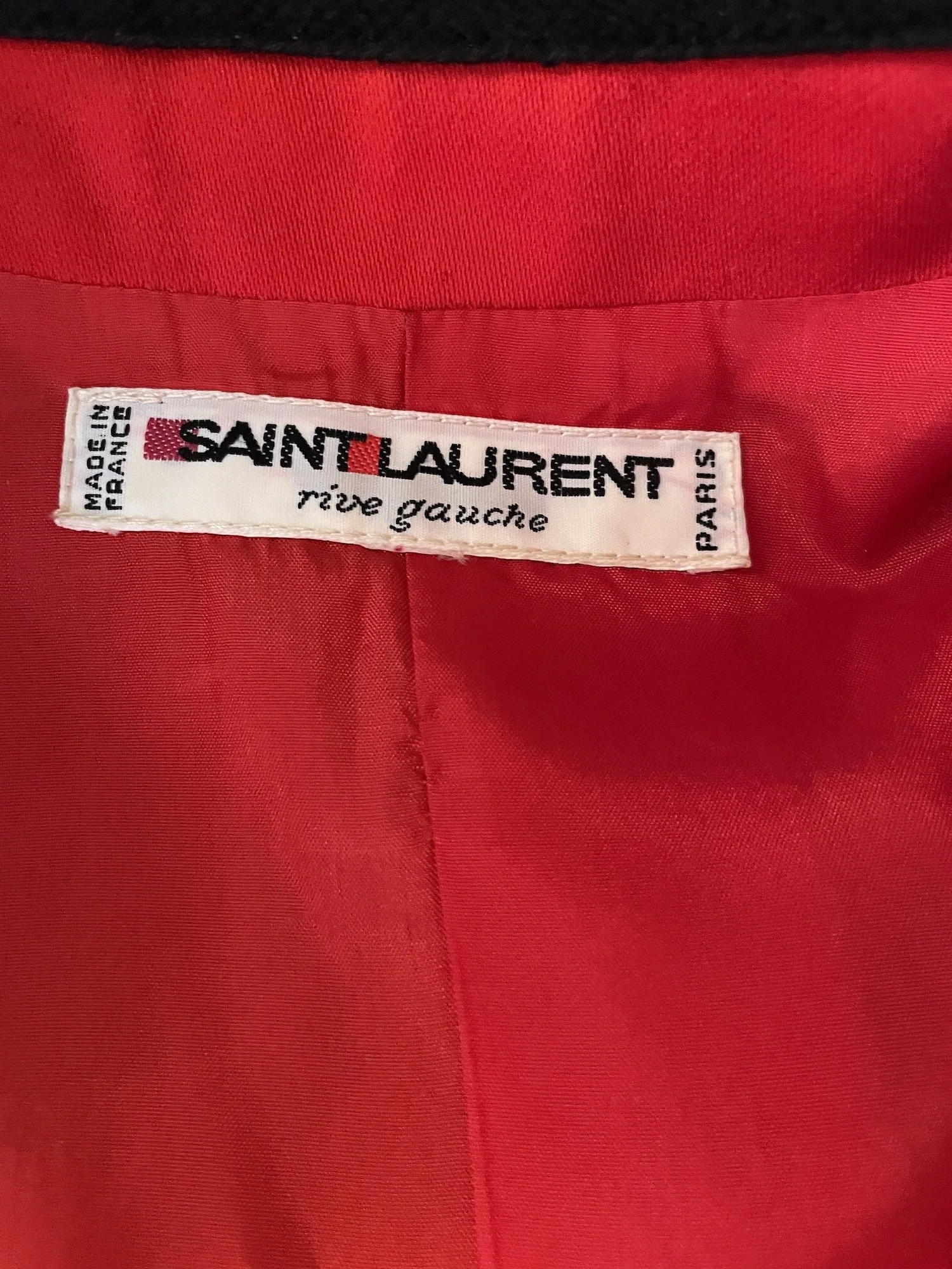 YSL Rive Gauche Vintage Red Bolero Jacket — Mia Luxury Vintage