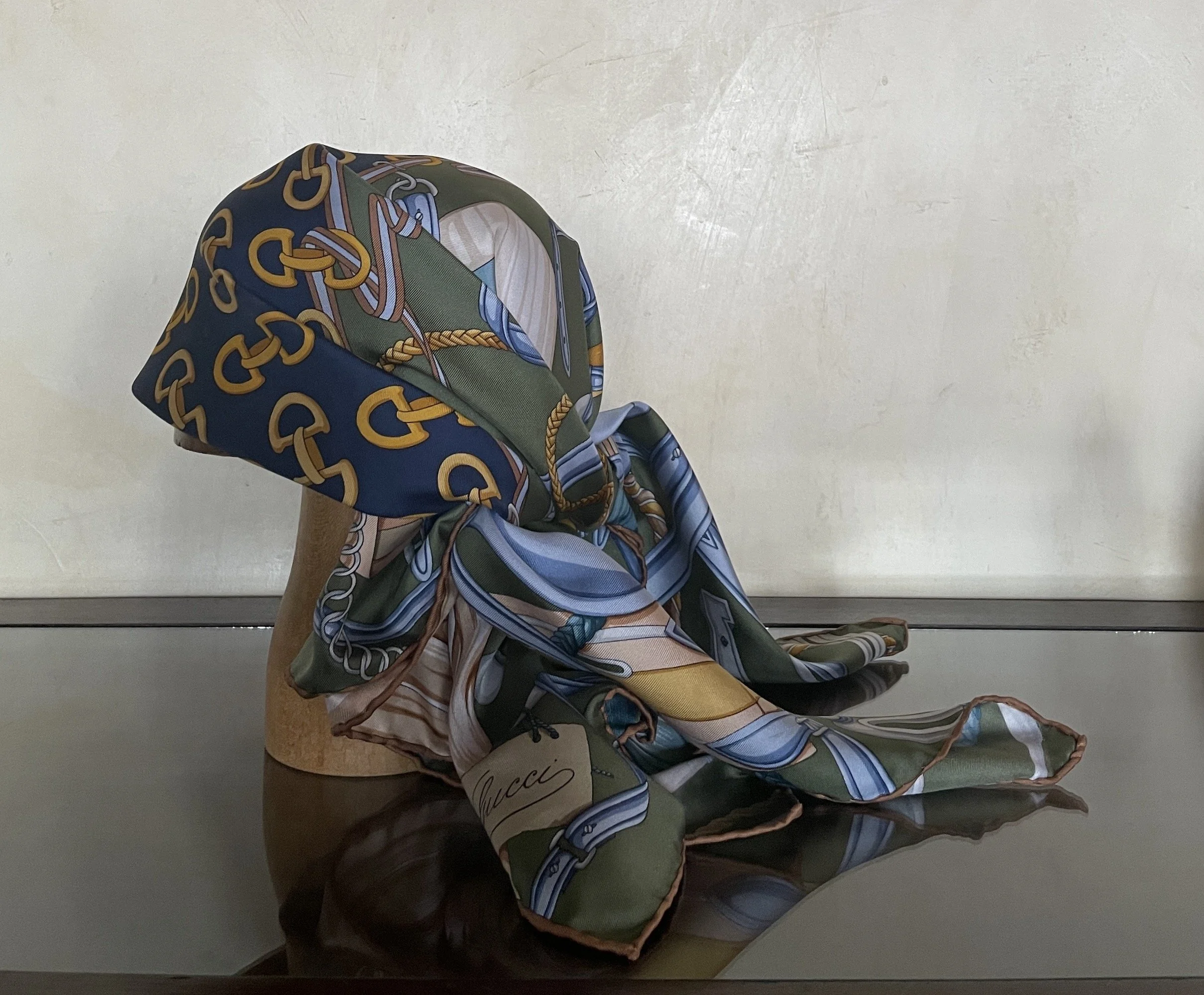 Gucci Vintage Silk Scarf