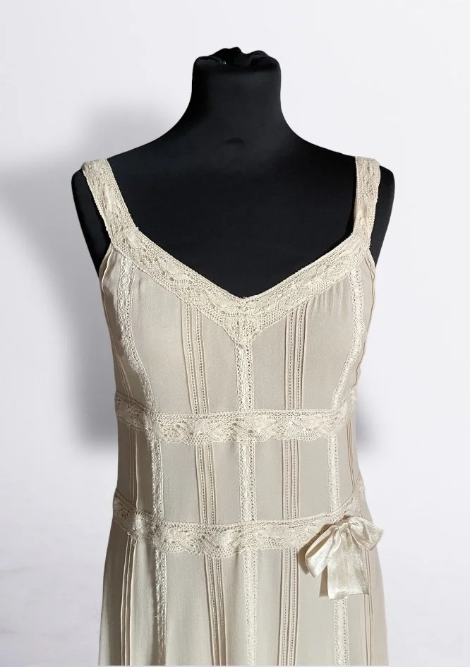 DKNY Vintage Silk Lace Dress with Slip  Mia Luxury Vintage