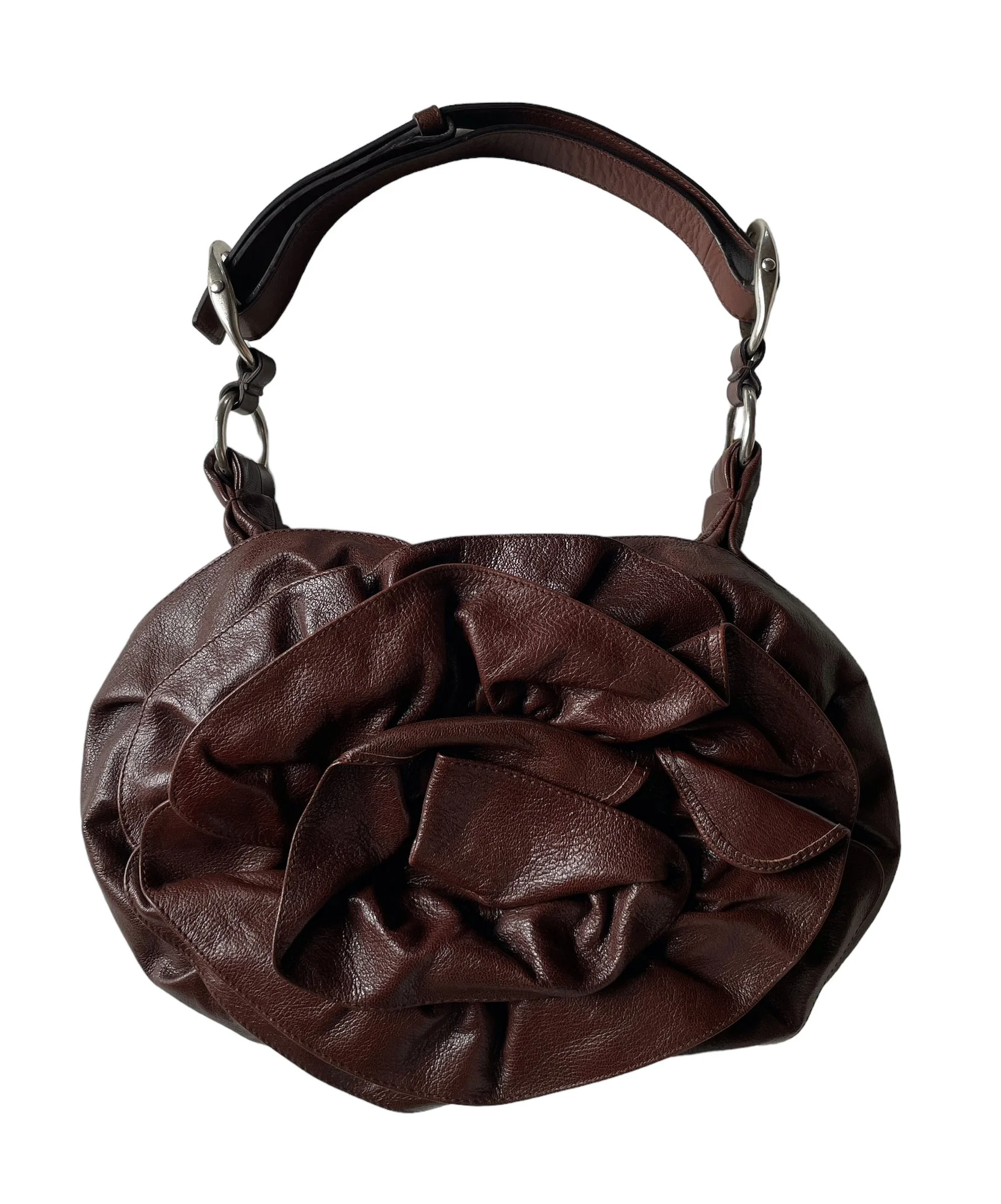 YSL イヴサローラン リヴゴーシュ 薔薇 バッグ Nadia Yves Saint Laurent Rive Gauche Nadja Rose Bag — Mia Luxury