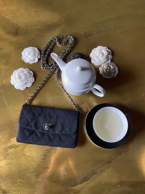 Chanel Black Cardigan — Mia Luxury Vintage