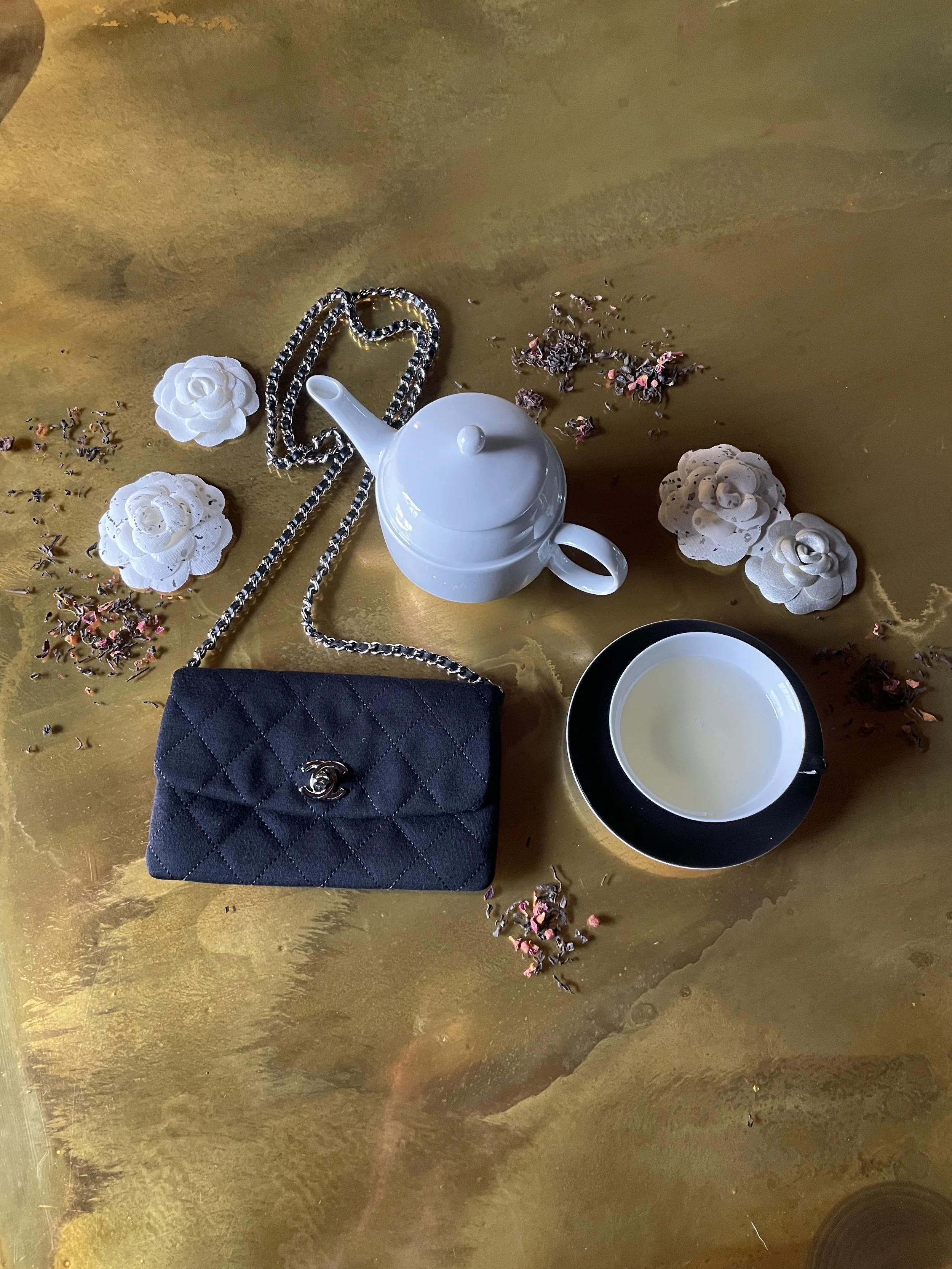 レ ミニ ドゥ シャネル 2011 Chanel Mini Limited Christmas 2011 Jersey Bag — Mia Luxury Vintage